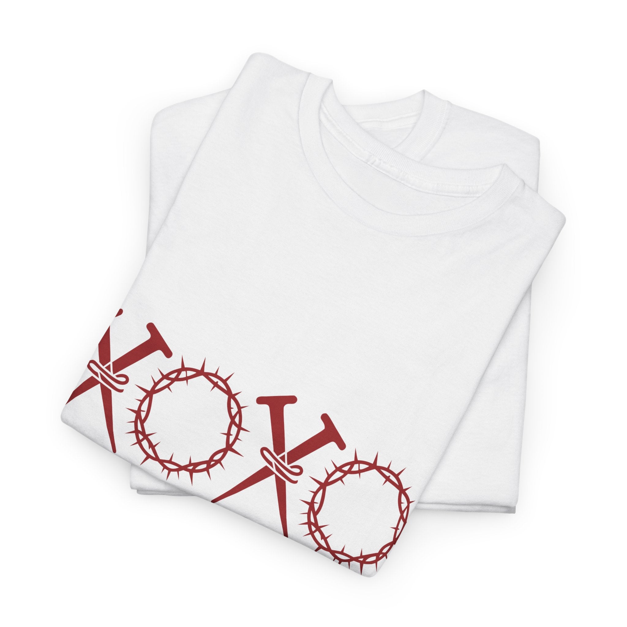 Christian Valentine Tee — “XOXO” Nails & Thorn Crowns, “The Original Love Letters”... Unisex Cotton Tee