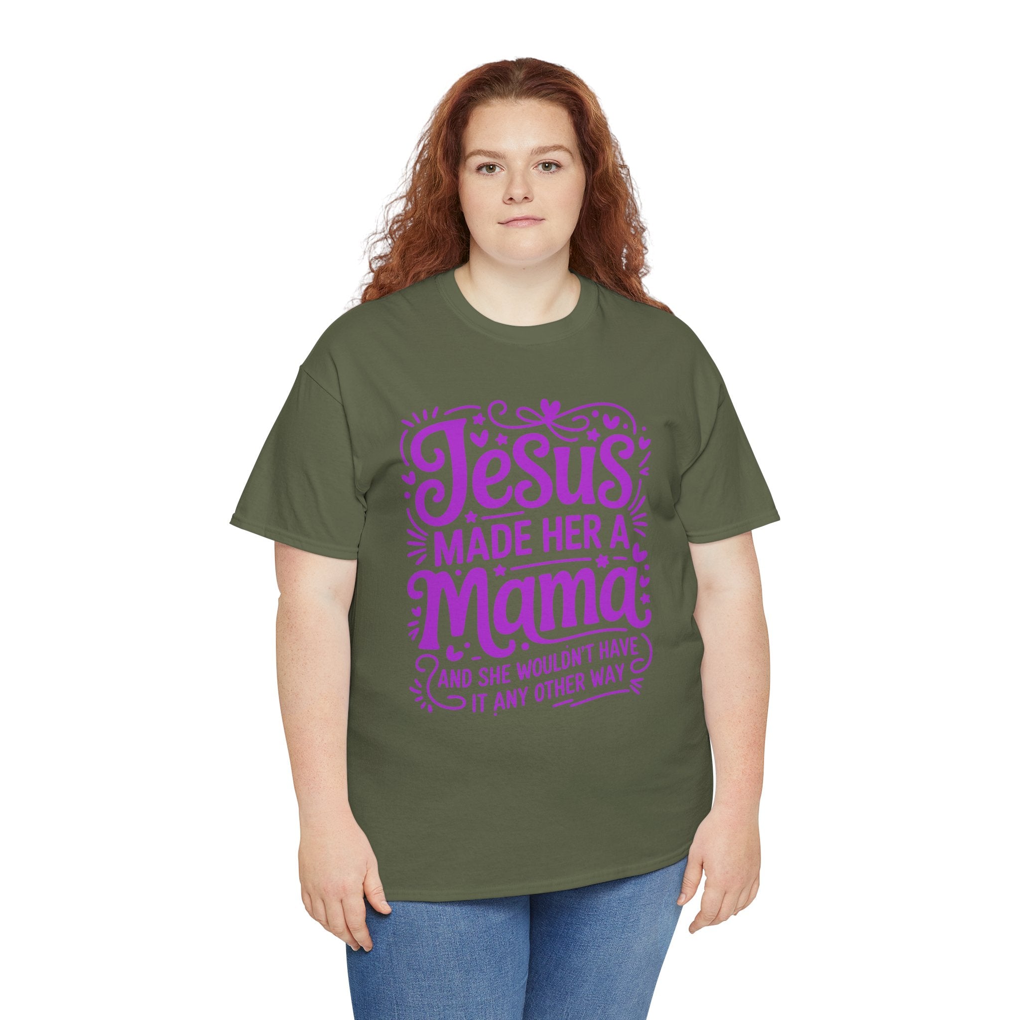 Jesus Made Her a Mama — Christian MamaUnisex Cotton T-Shirt