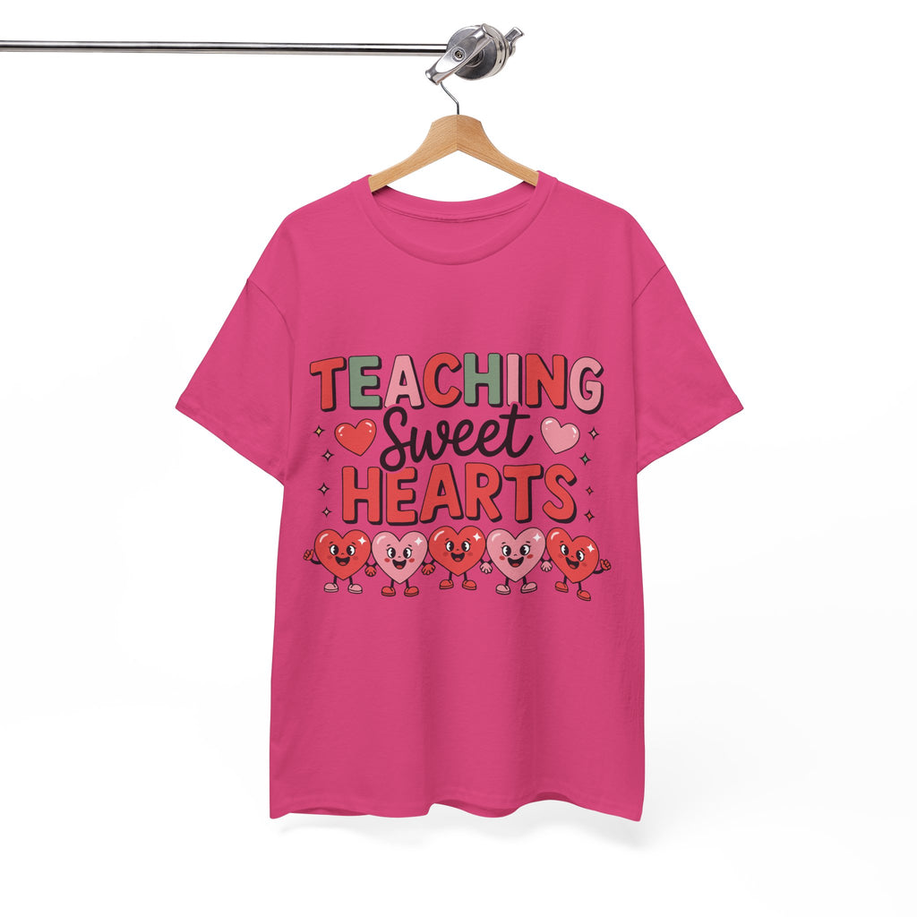 Teaching Sweet Hearts Valentine Teacher Unisex Cotton T-Shirt