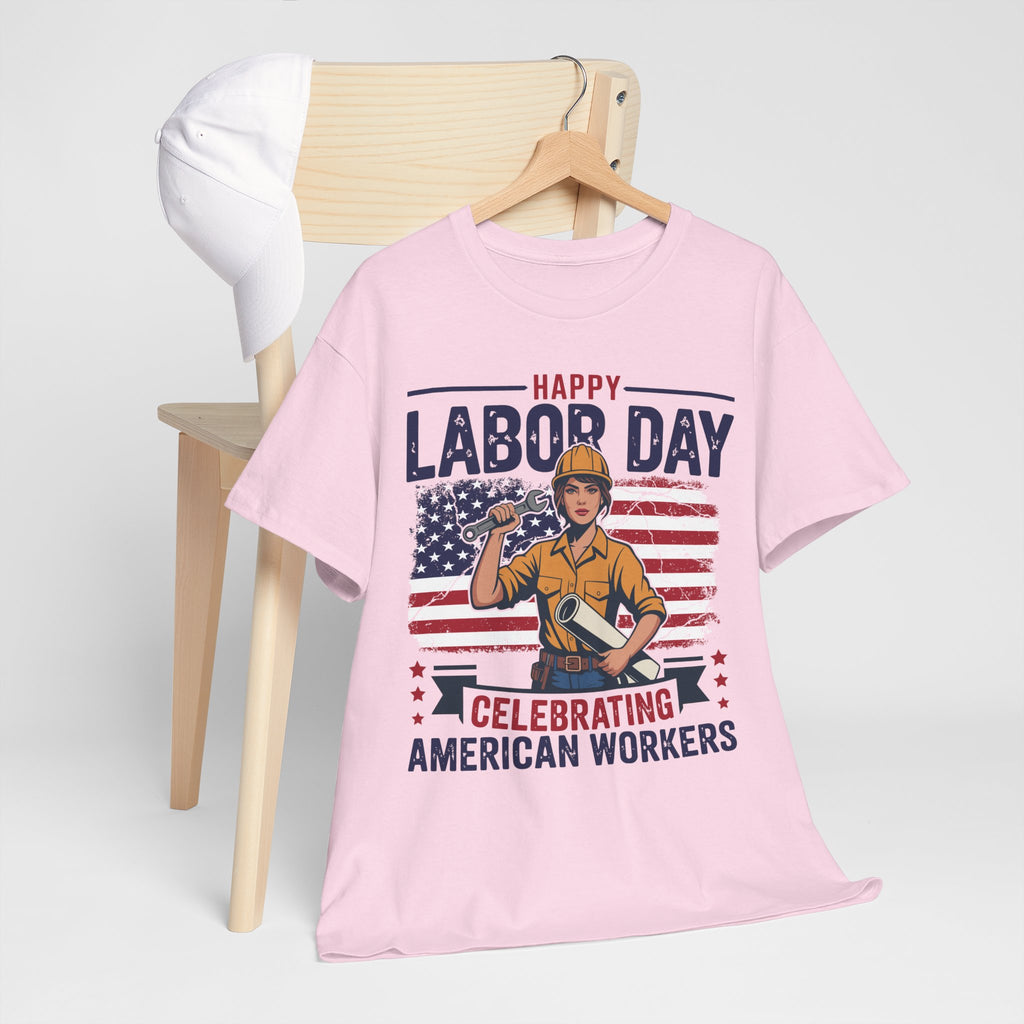 Happy US Labour Day T-Shirt - Unisex Heavy Cotton Tee