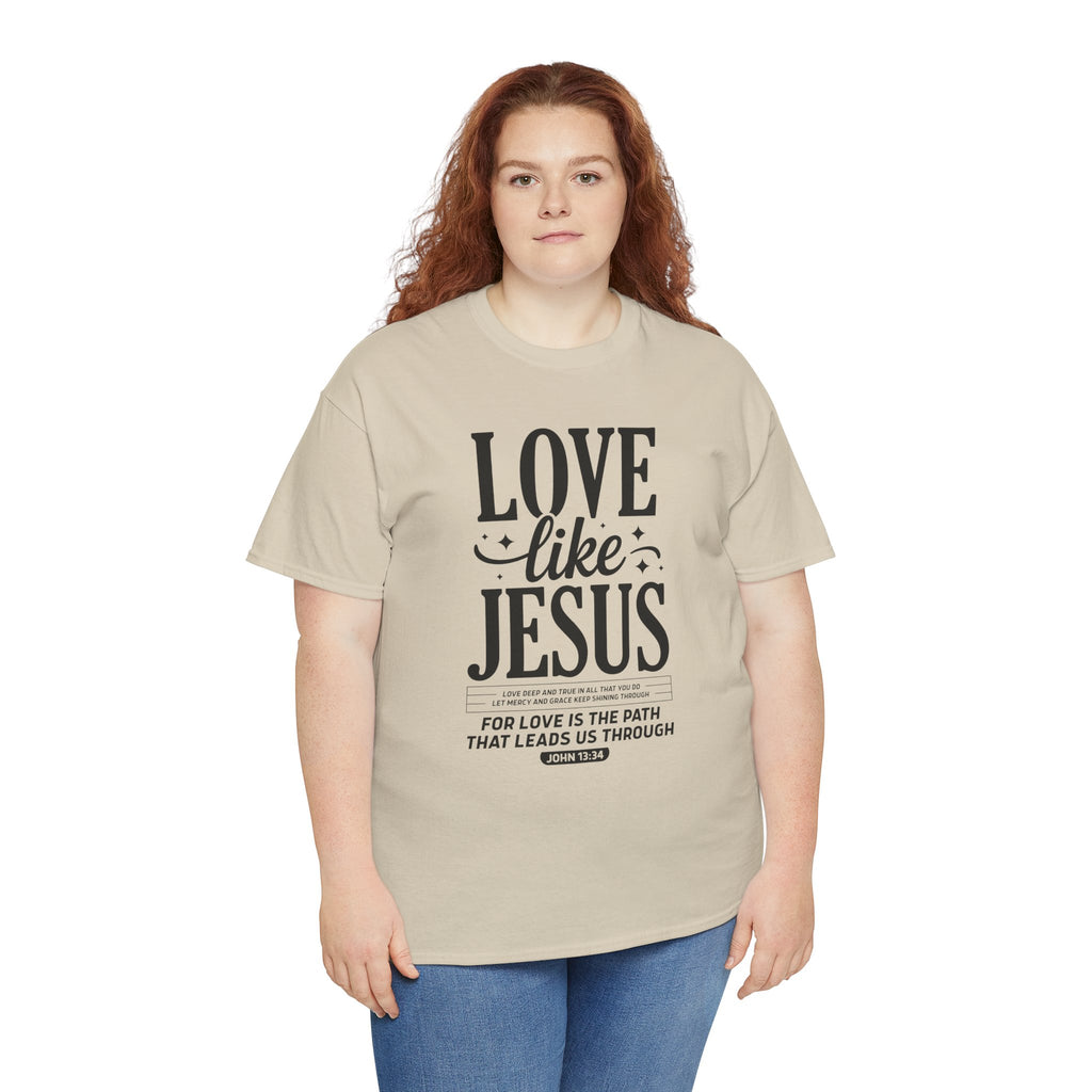 Love Like Jesus Tee — John 13:34 Faith-Inspired Christian Unisex Cotton T-Shirt
