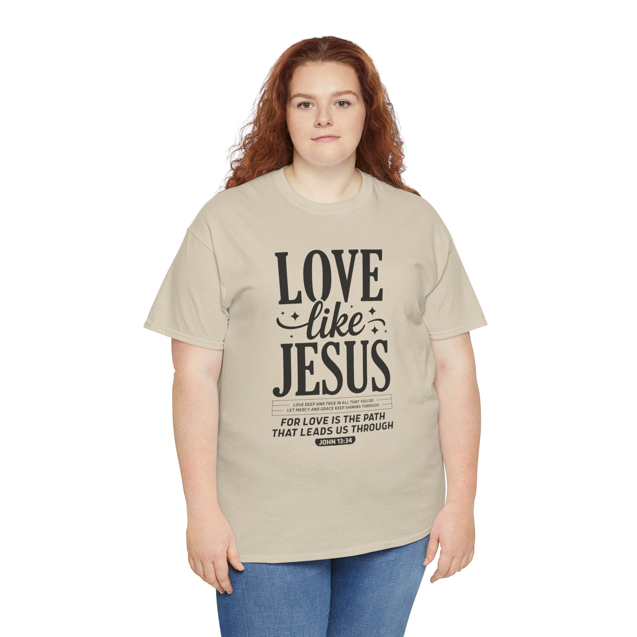 Love Like Jesus Tee — John 13:34 Faith-Inspired Christian Unisex Cotton T-Shirt