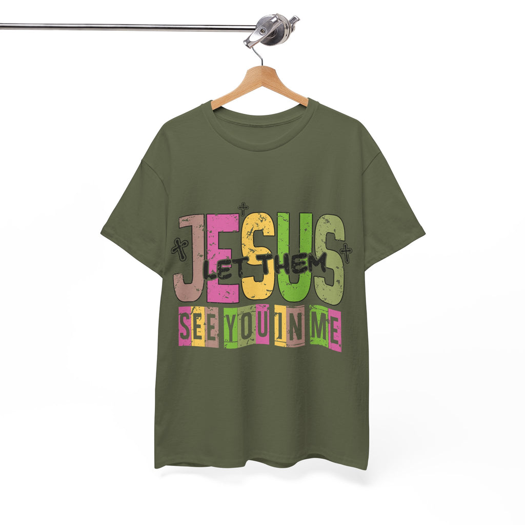 Jesus ‘See You In Me’ Distressed Pastel Unisex Cotton T-Shirt