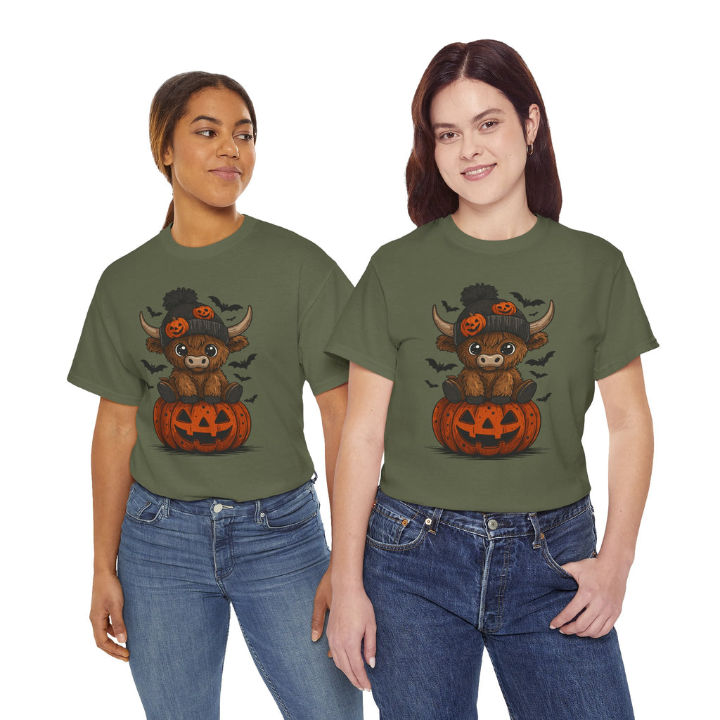 Halloween Cow Unisex Cotton Tshirt