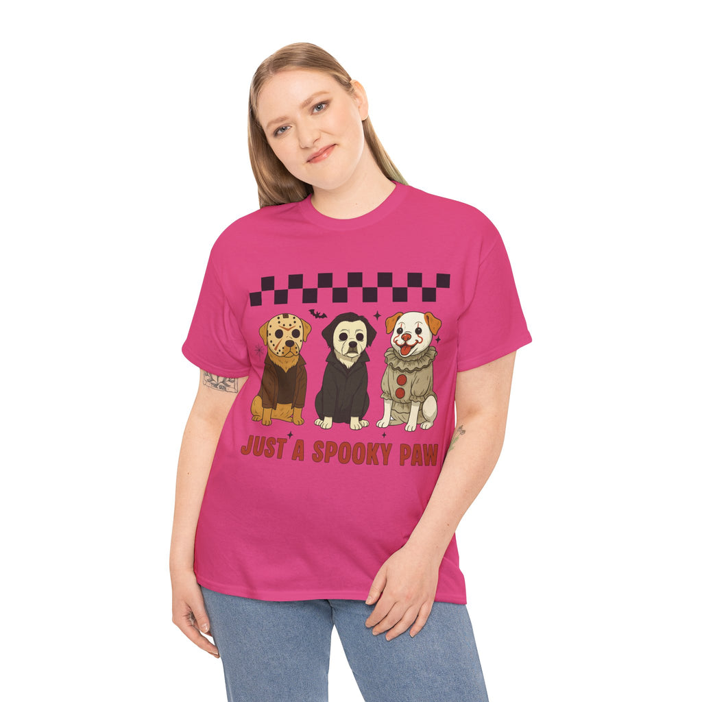 Halloween "Just A Spooky Paw" Unisex Cotton Tee