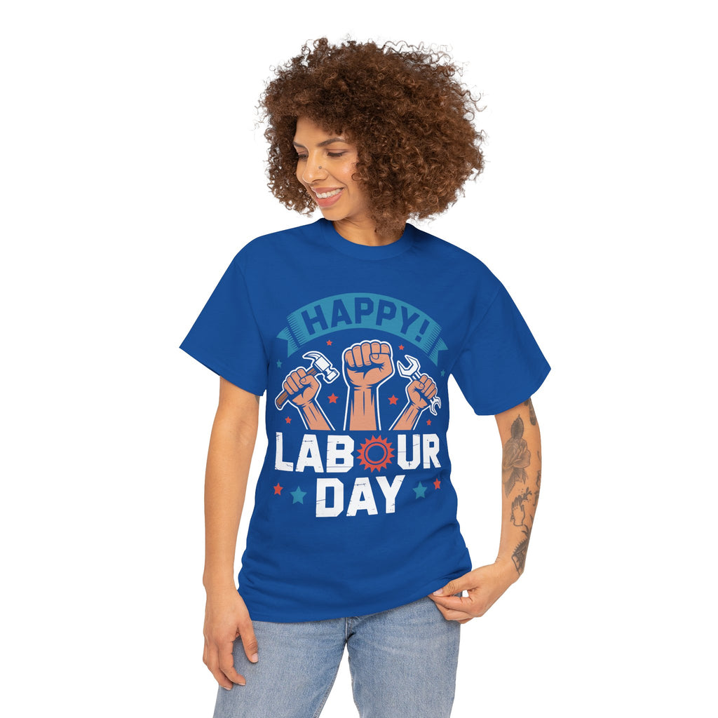 Happy US Labour Day Unisex Heavy Cotton T-Shirt