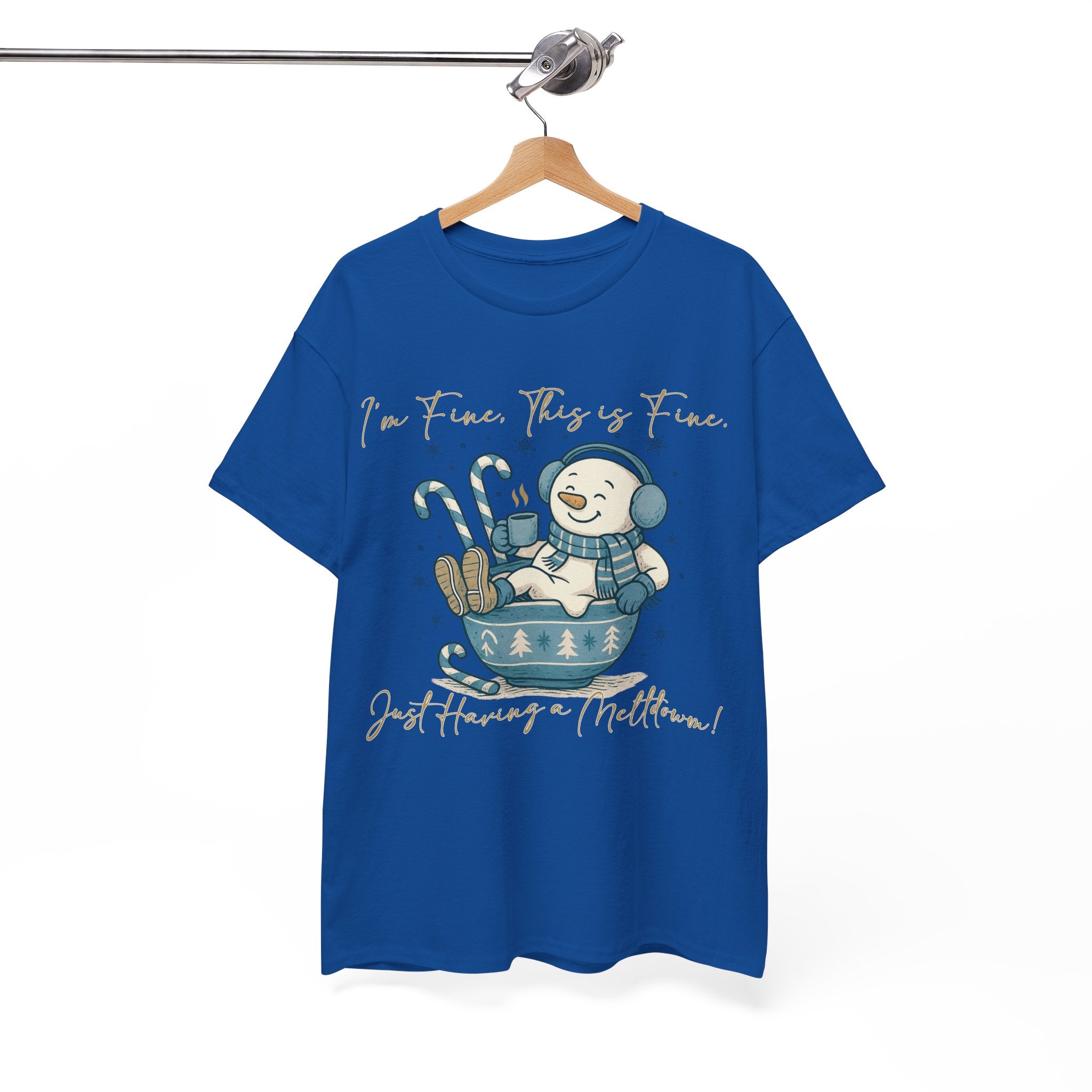 Snowman Hot Cocoa Unisex Cotton Tee