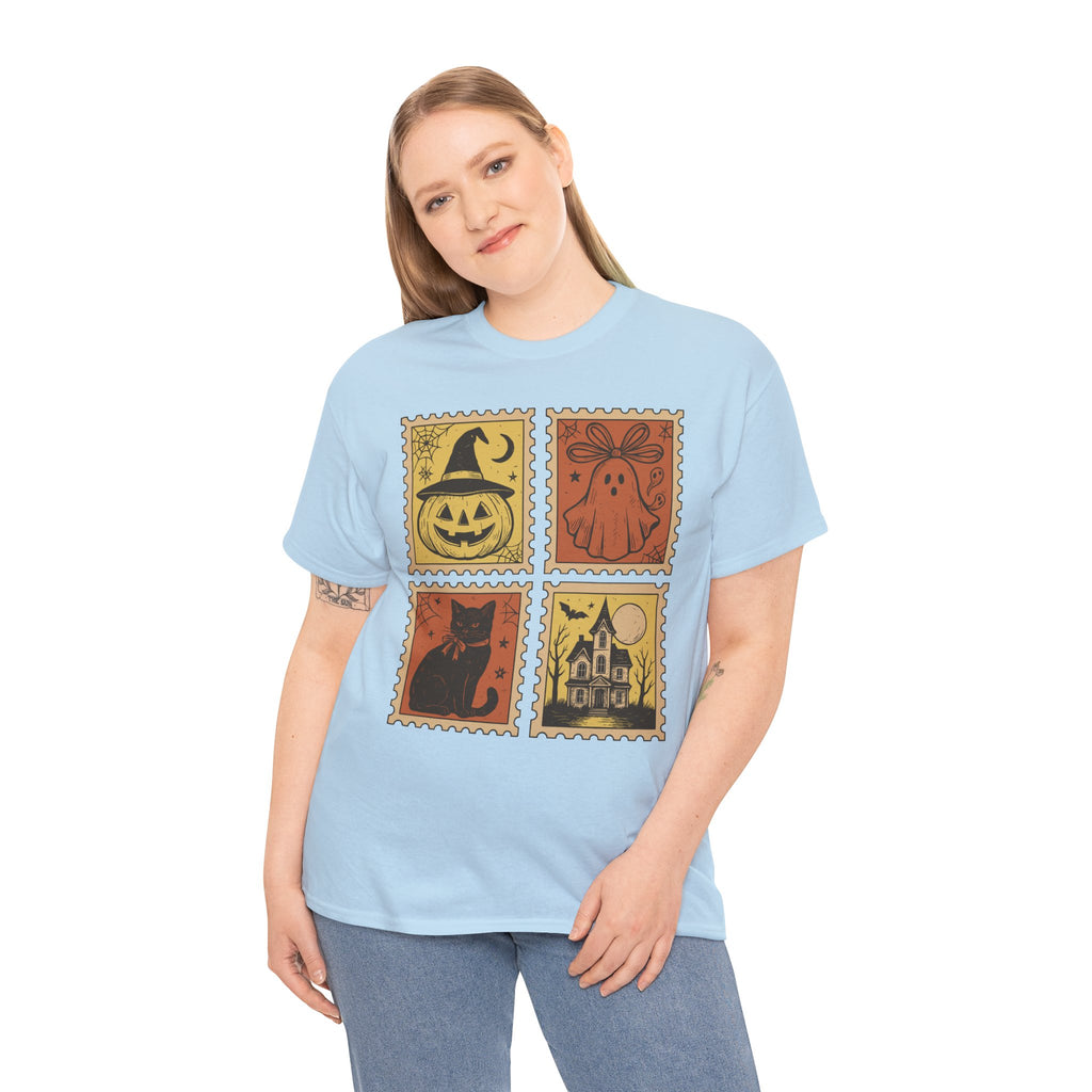 Halloween Stamp Collection Unisex Cotton Tee