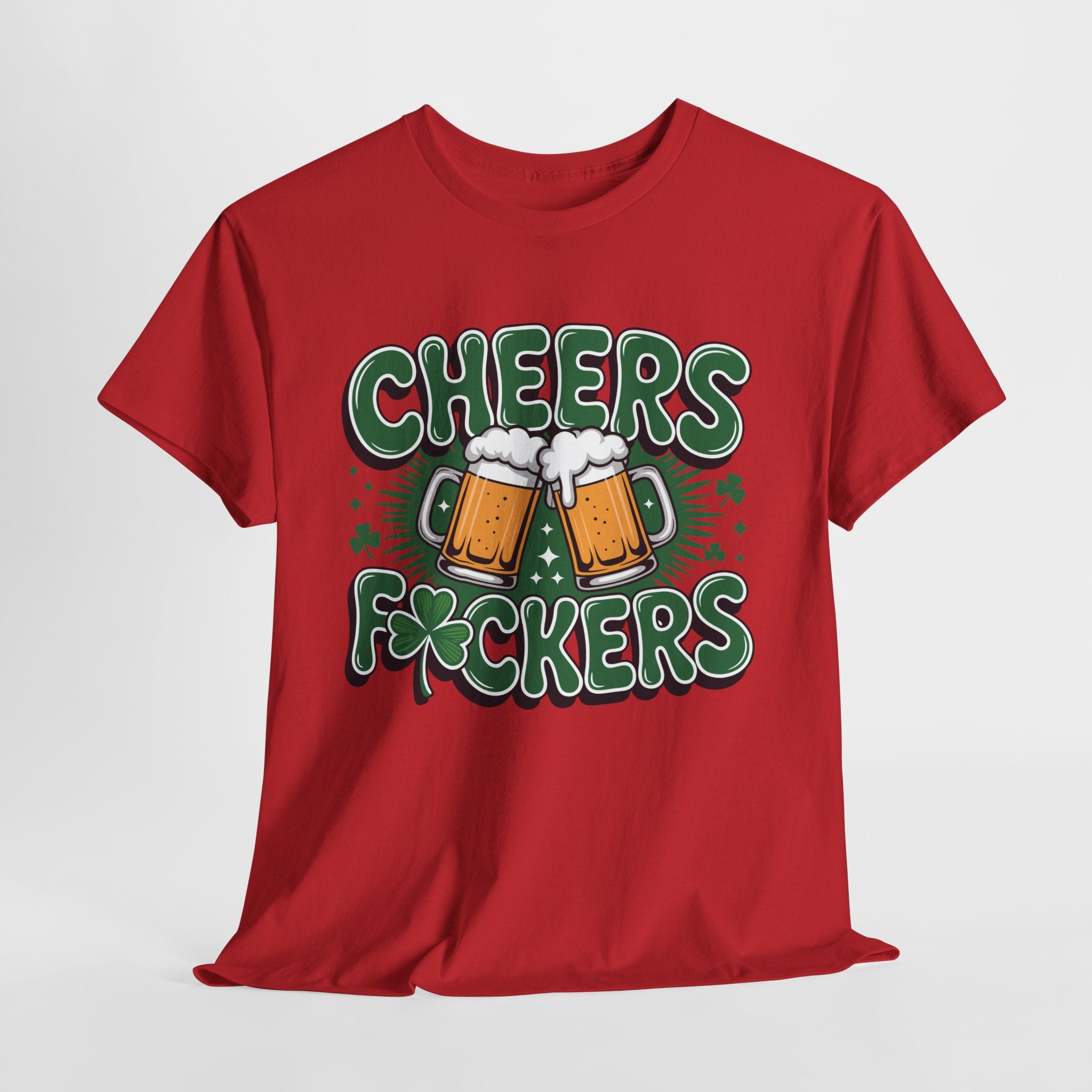 Cheers Fockers Beer Clinking Mugs Unisex Cotton T-Shirt