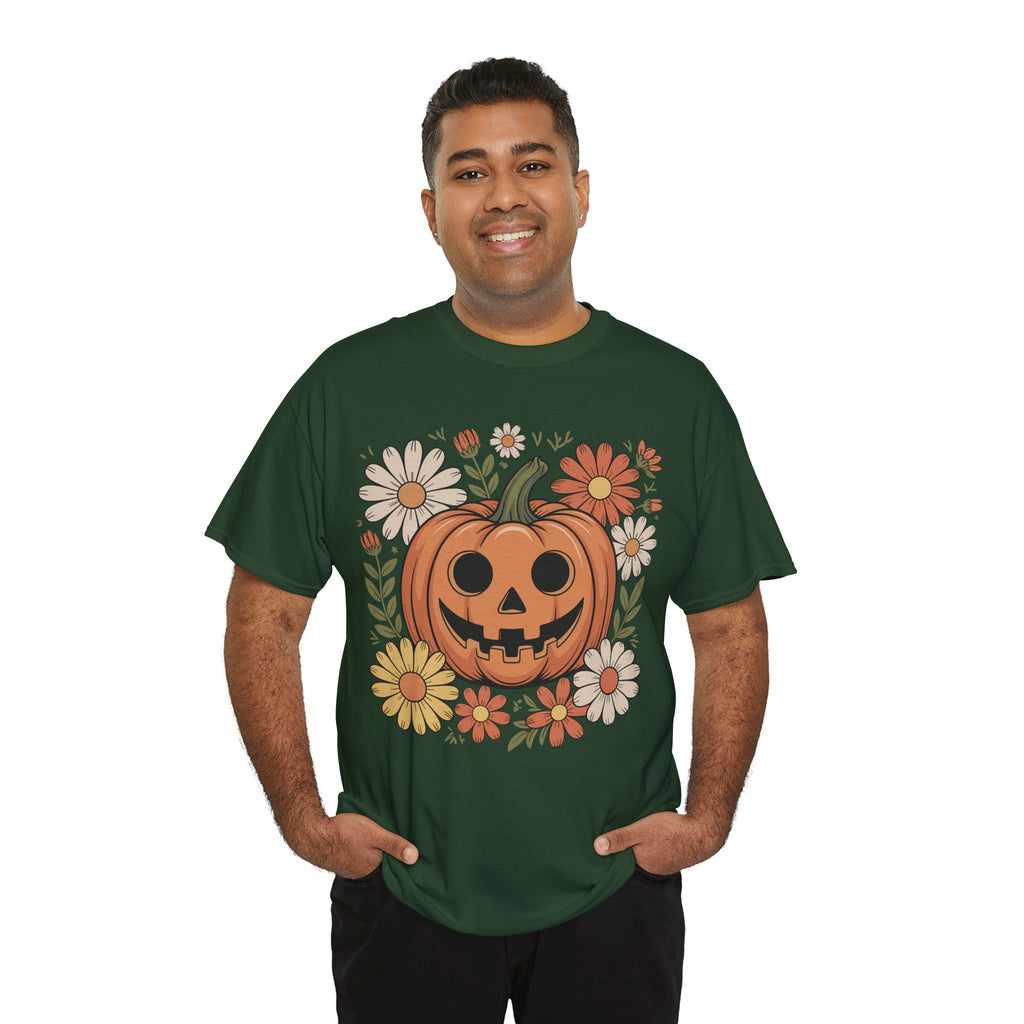 Halloween Pumpkin Unisex Cotton Tee