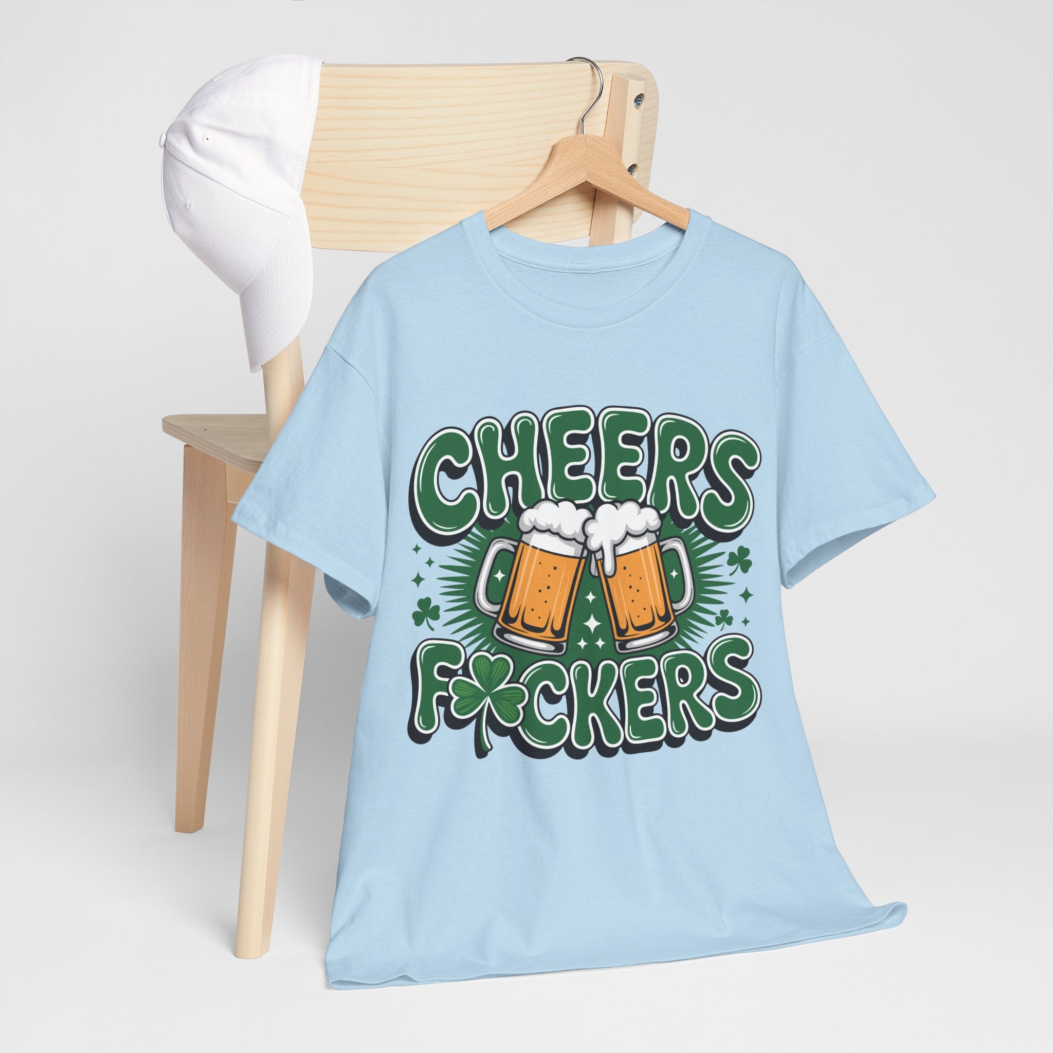 Cheers Fockers Beer Clinking Mugs Unisex Cotton T-Shirt