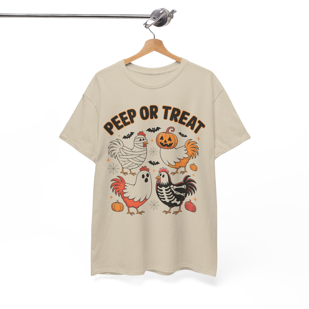 Peep or Treat Halloween Unisex Cotton Tee