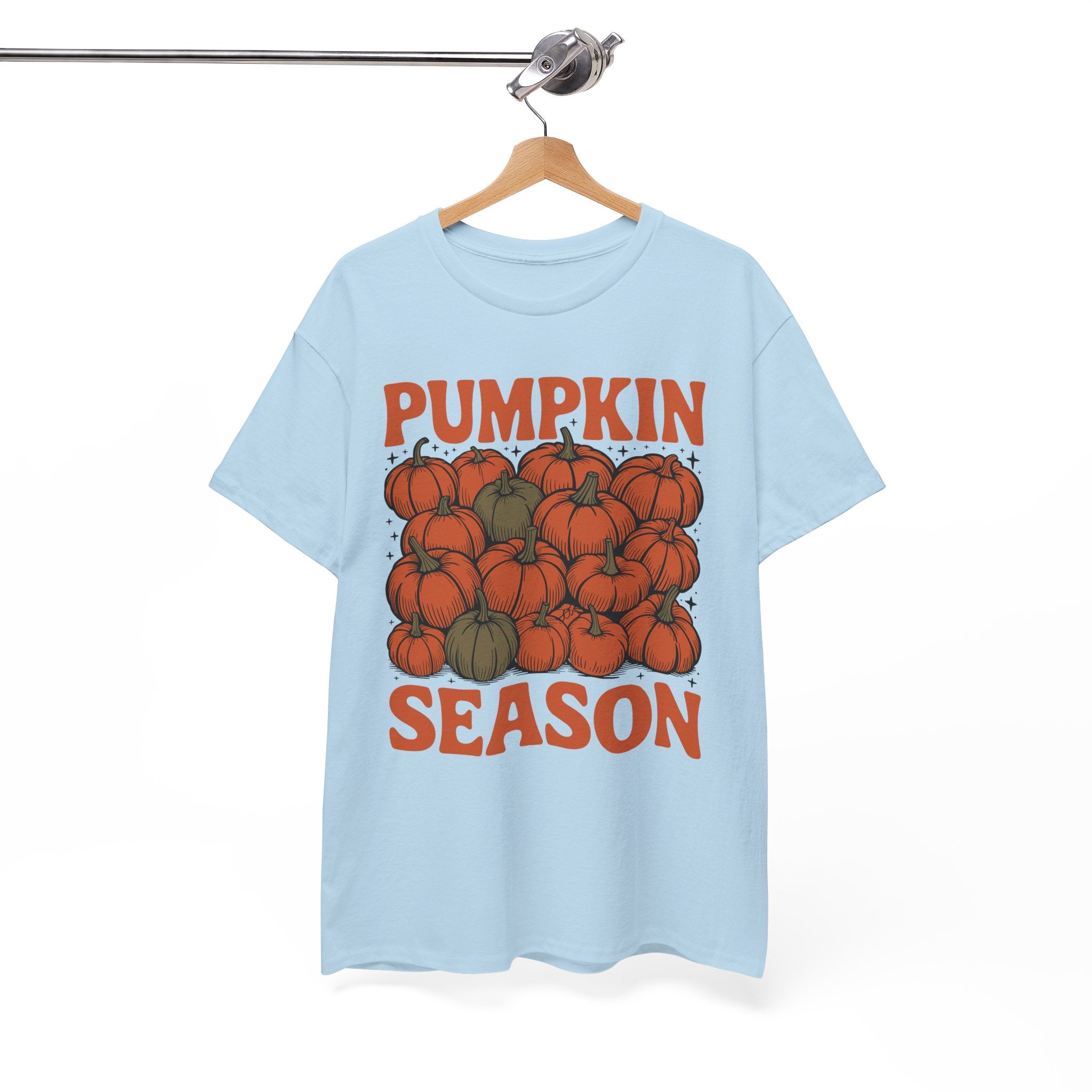 Pumpkin Season Tee — Fall Pumpkin Pile Unisex Cotton Tee