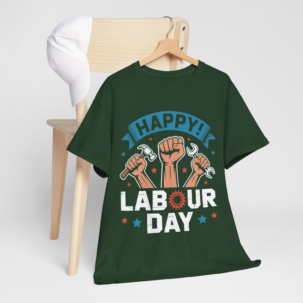 Happy US Labour Day Unisex Heavy Cotton T-Shirt
