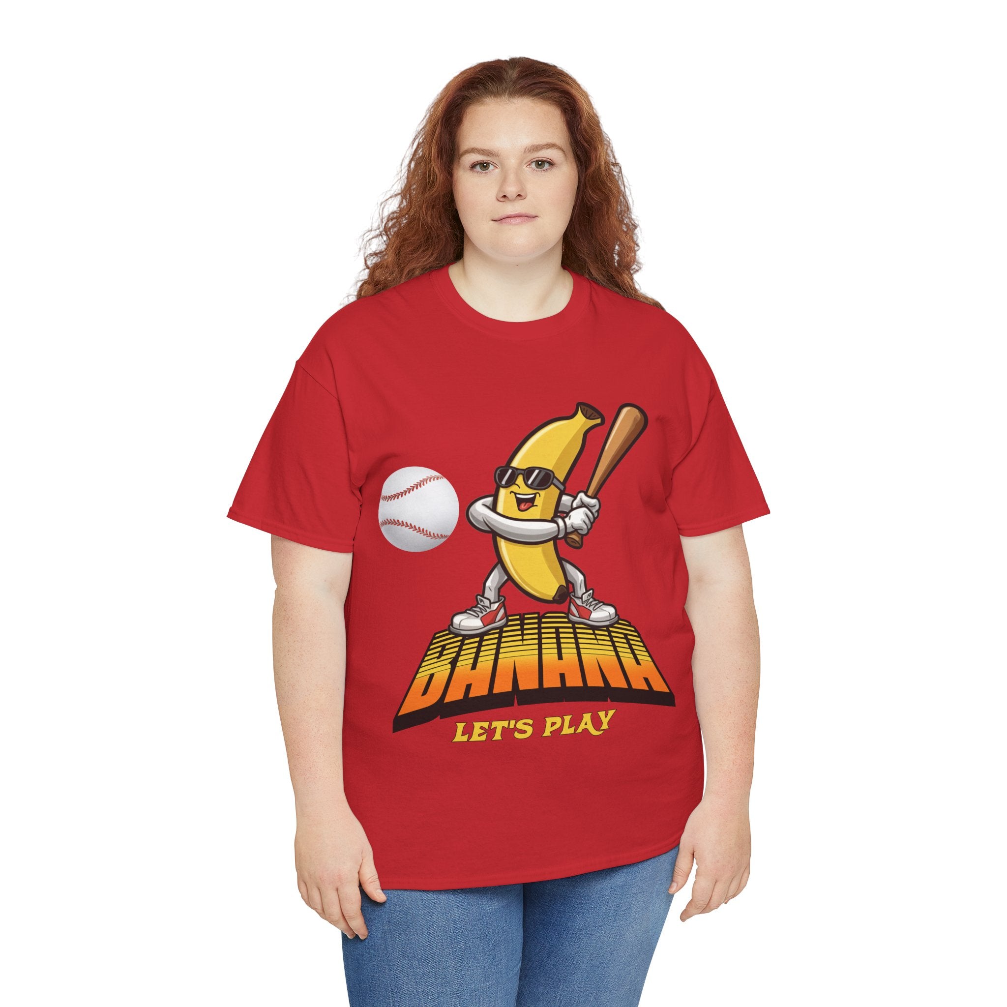 Banana Playing Baseball Tee