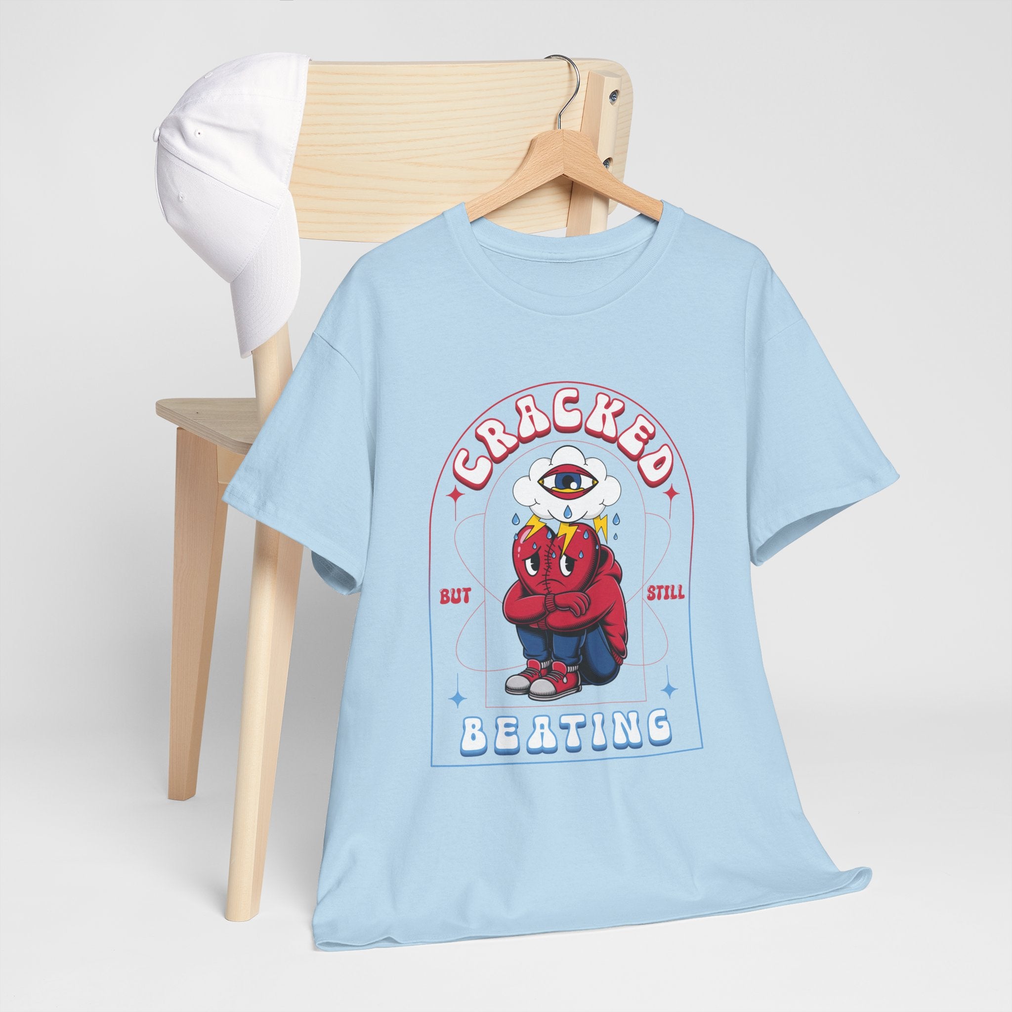 Cracked but still beating Tee