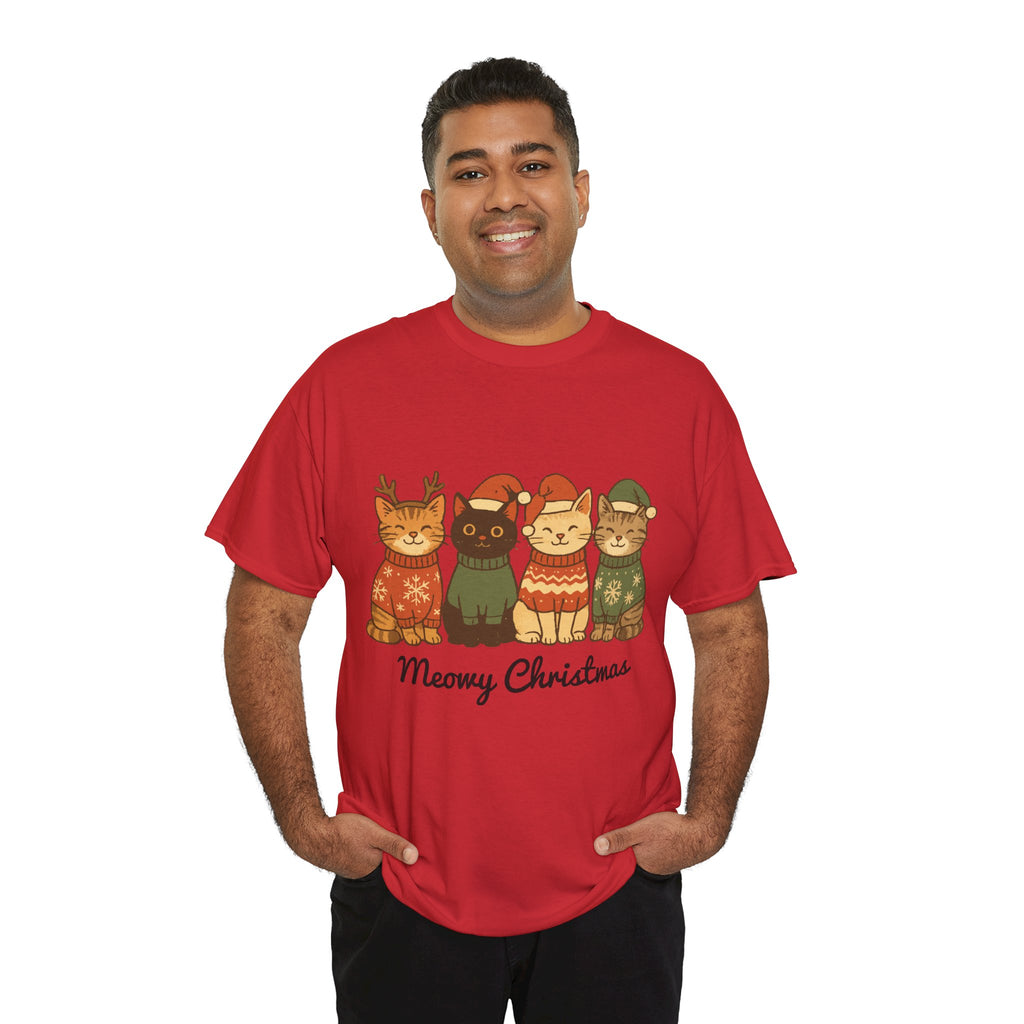 Christmas Cats Unisex Cotton Tee