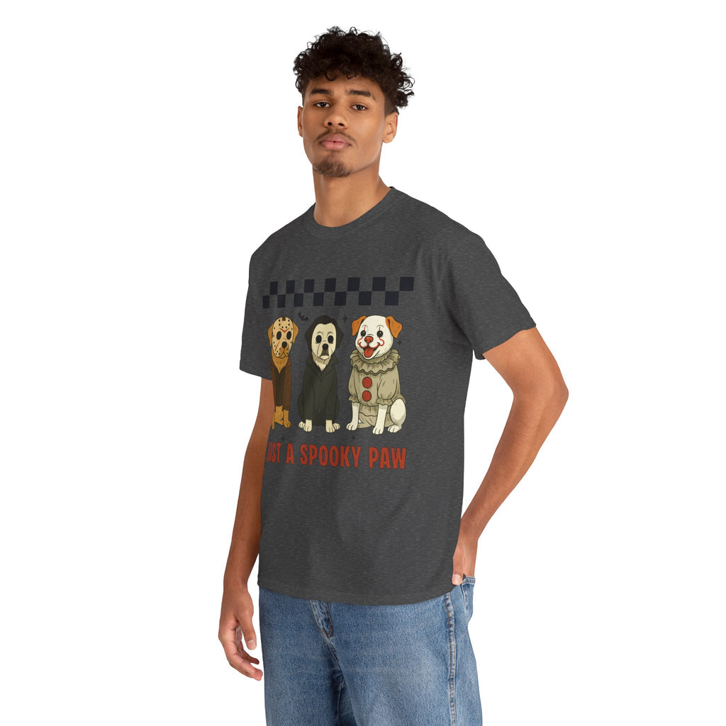 Halloween "Just A Spooky Paw" Unisex Cotton Tee
