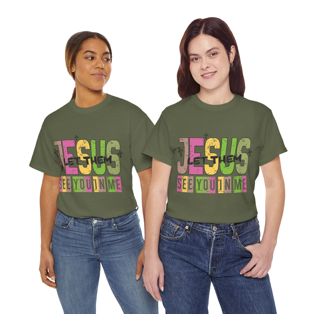 Jesus ‘See You In Me’ Distressed Pastel Unisex Cotton T-Shirt