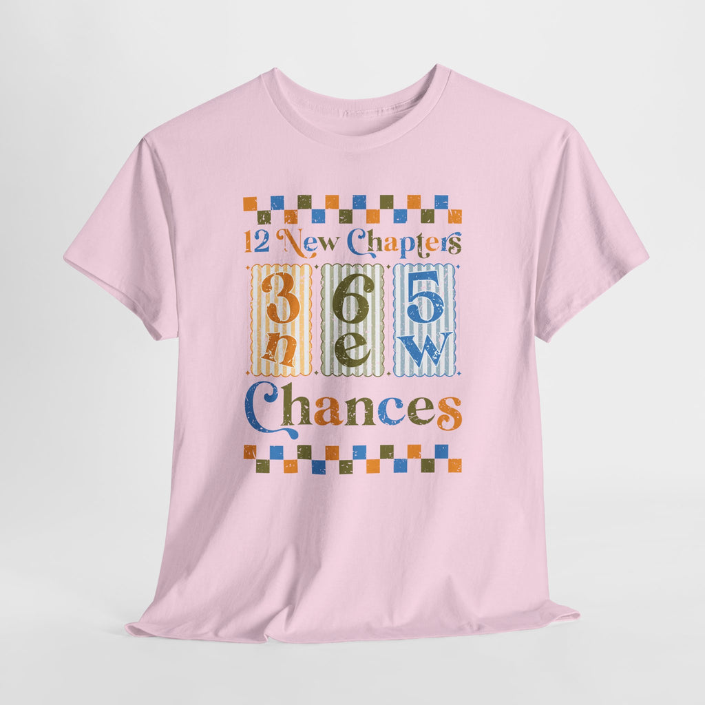 12 New Chapters 365 New Chances Vintage Tee — Fresh Start Inspirational Unisex Cotton Tee