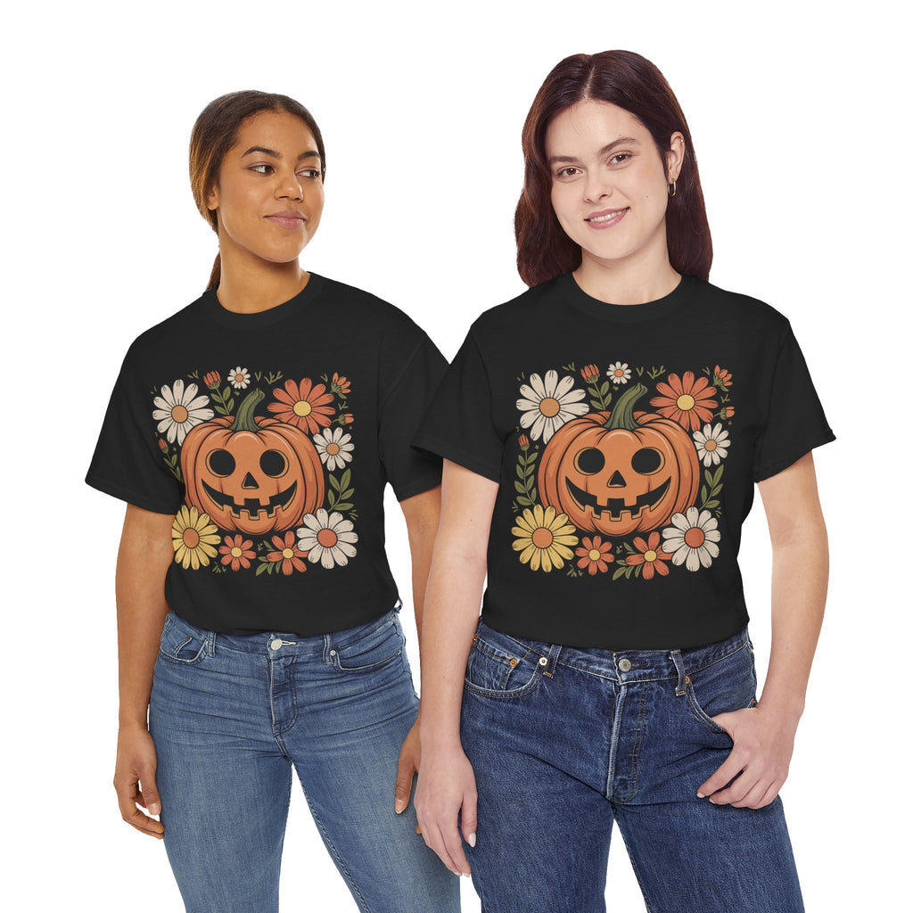 Halloween Pumpkin Unisex Cotton Tee