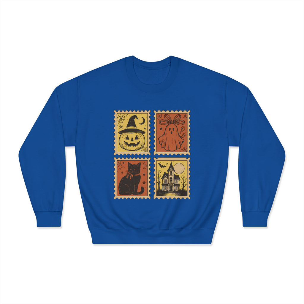 Halloween Vintage Stamp Sweatshirt-Unisex