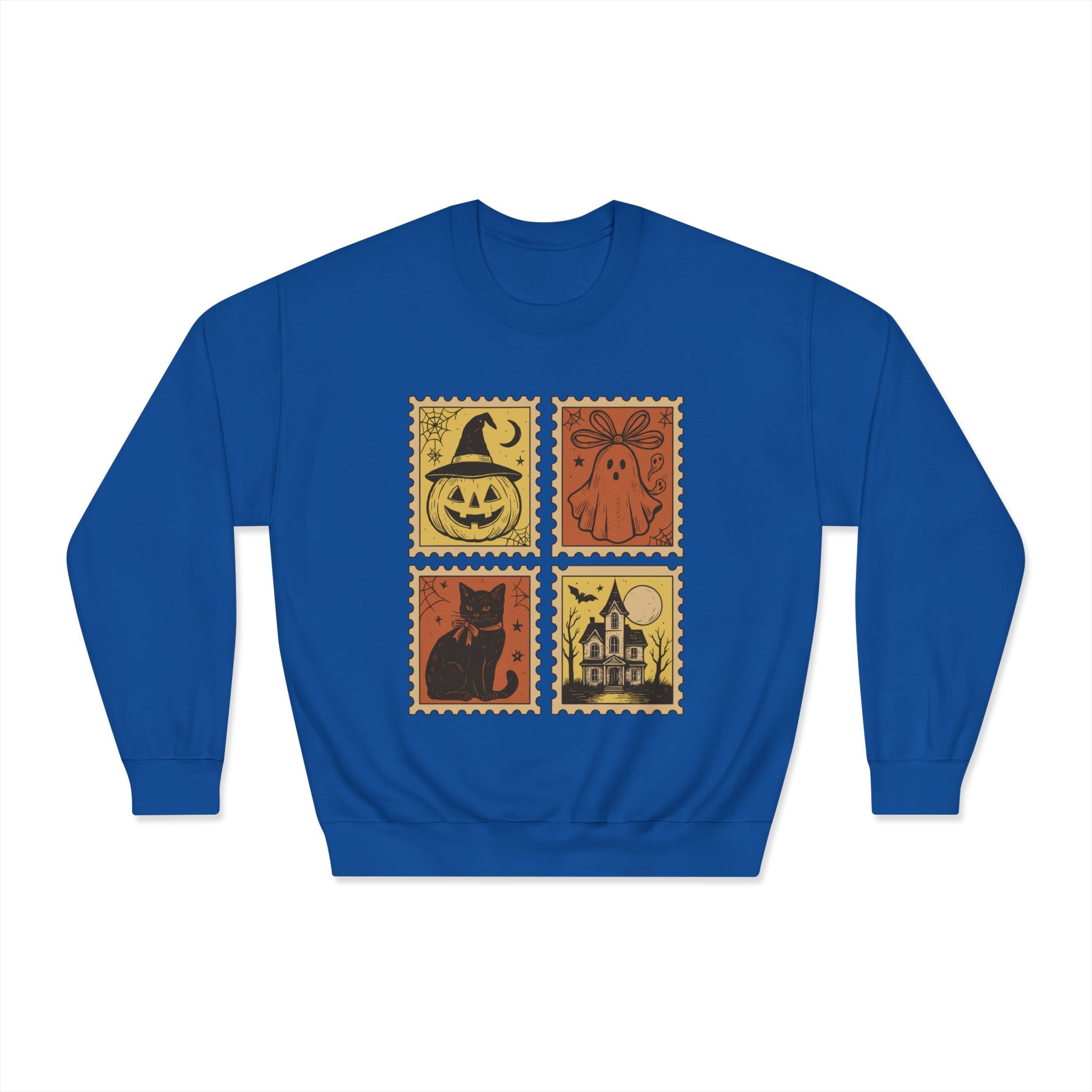 Halloween Vintage Stamp Sweatshirt-Unisex