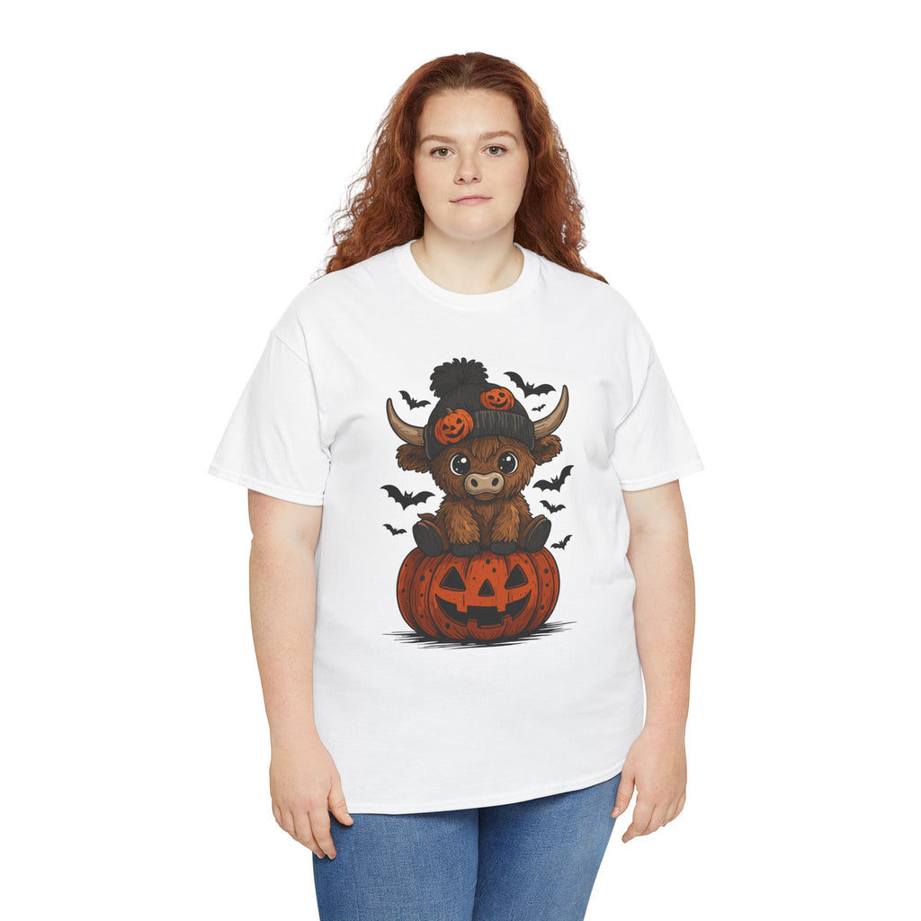 Halloween Cow Unisex Cotton Tshirt