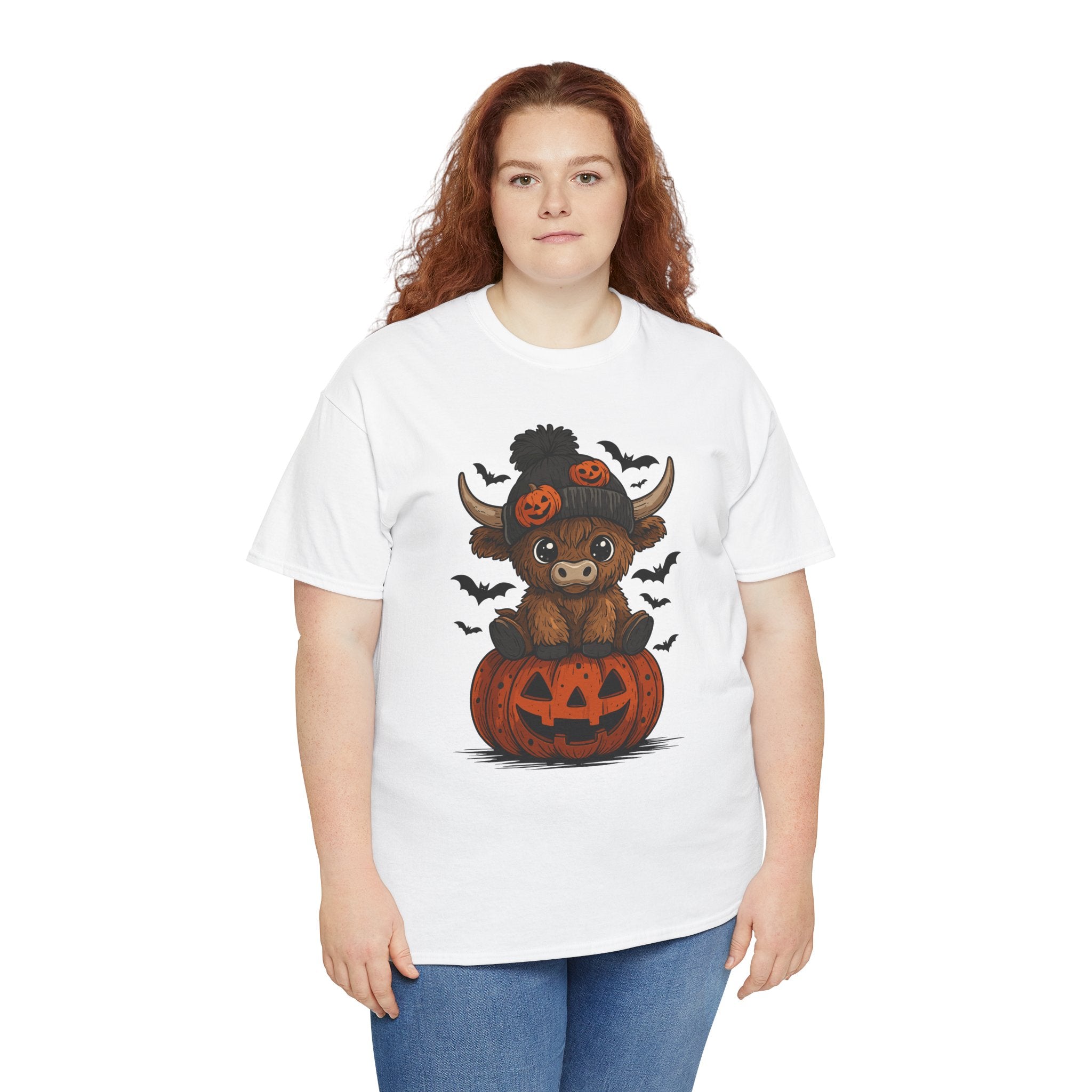 Halloween Cow Unisex Cotton Tshirt