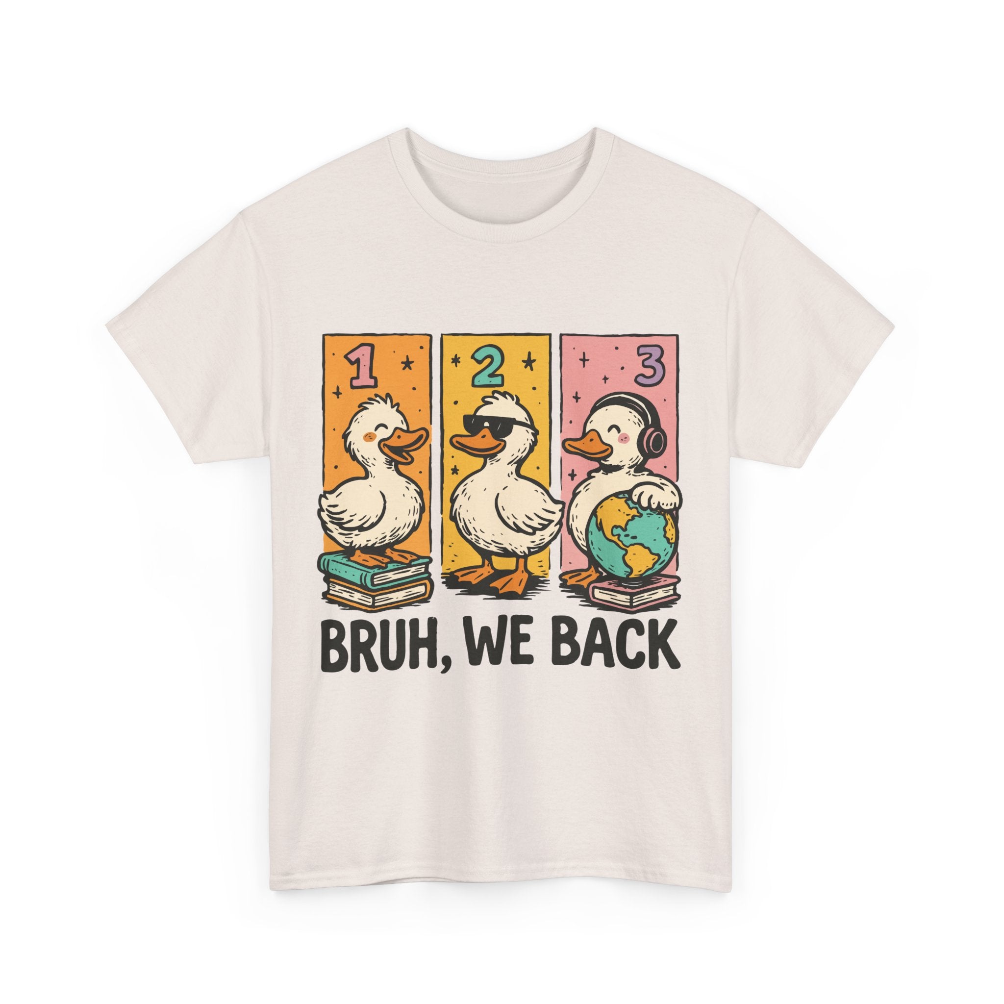 "BRUH WE BACK" Funny Animal Graphic Tee,