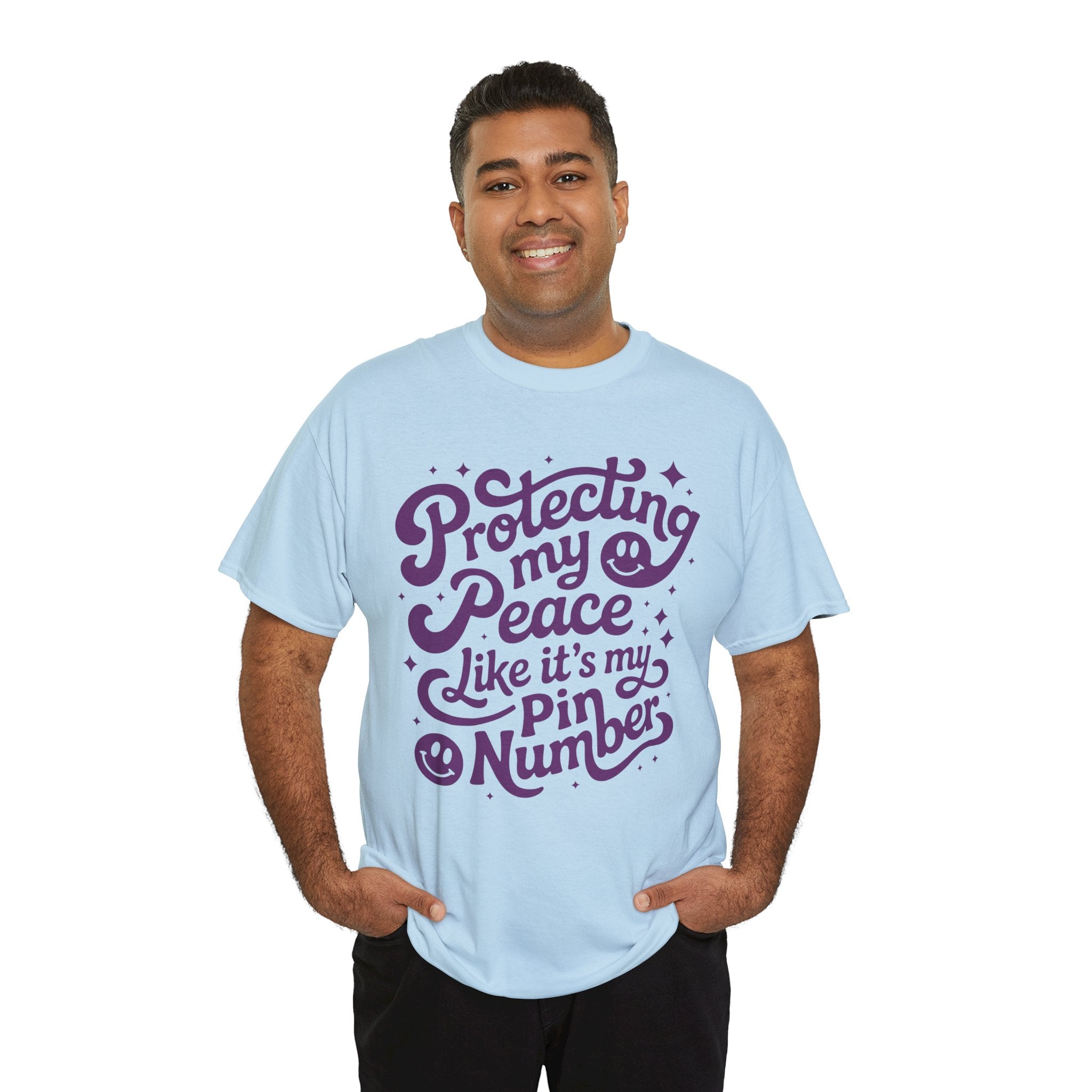 Protecting My Peace Like It’s My PIN Number Tee — Retro Motivational Graphic Unisex Cotton T-Shirt