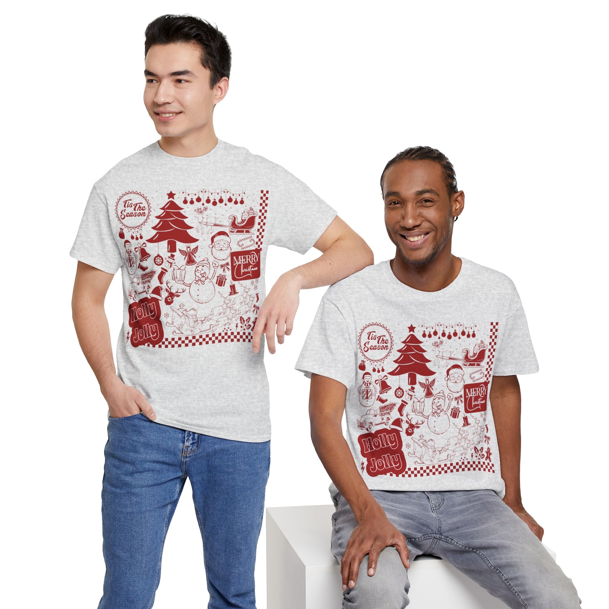 Christmas Festive Unisex Cotton T-shirt