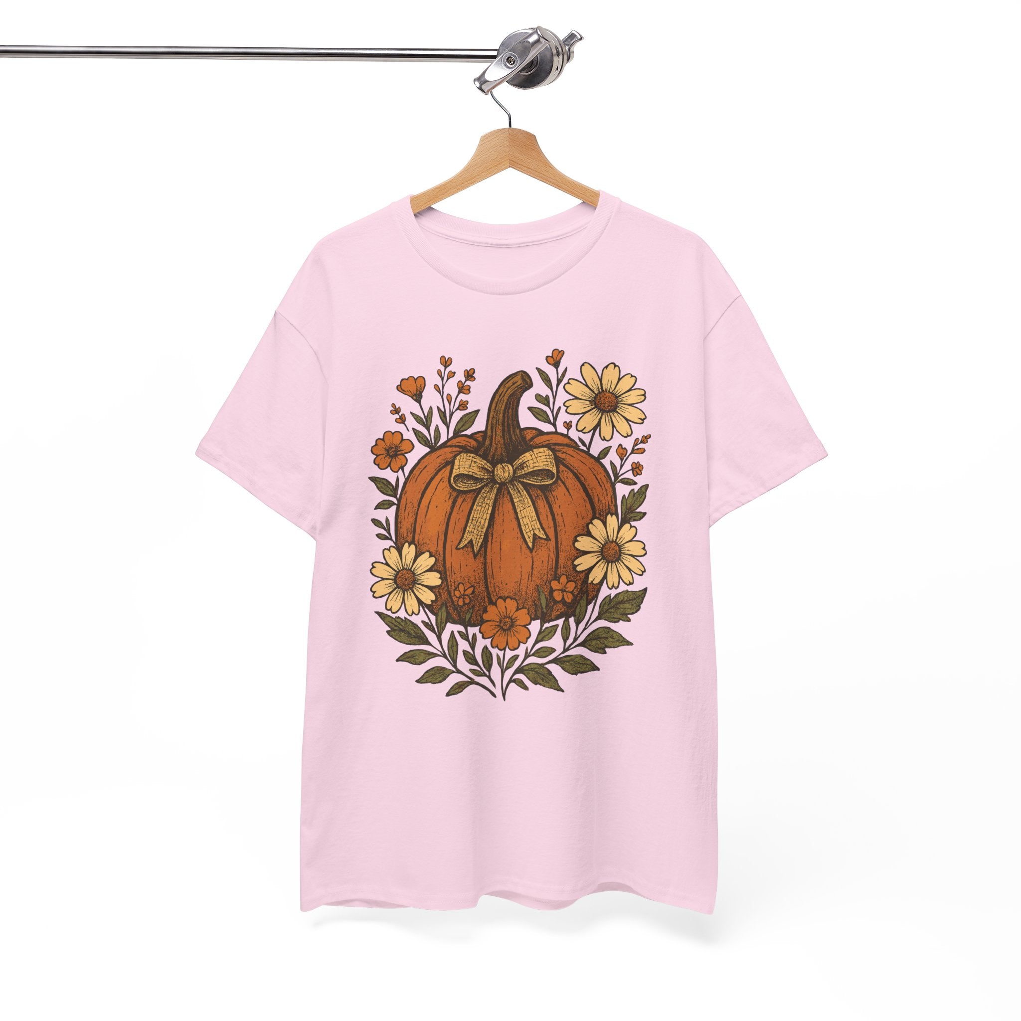 Pumpkin Daisy Unisex Cotton Tee