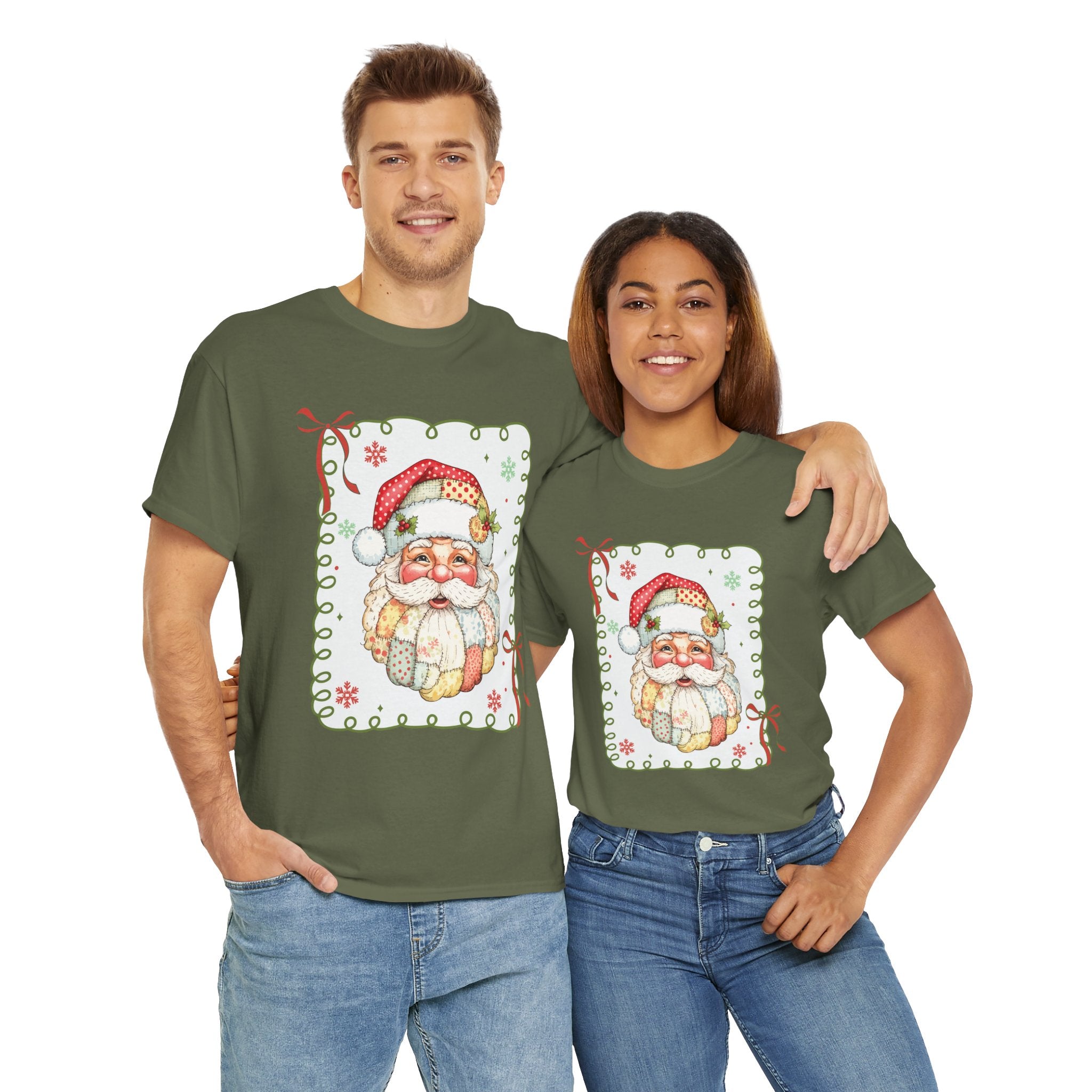 Santa Vintage Unisex Cotton Tee
