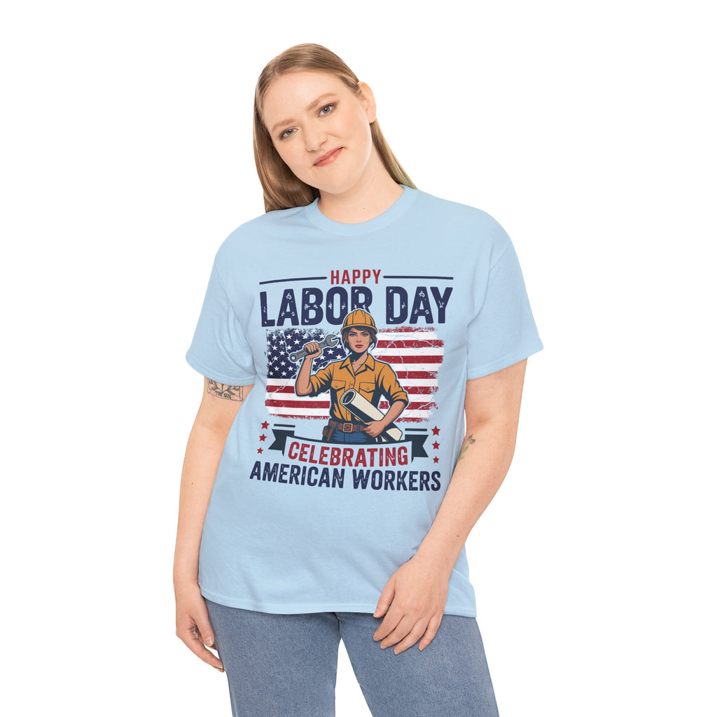 Happy US Labour Day T-Shirt - Unisex Heavy Cotton Tee