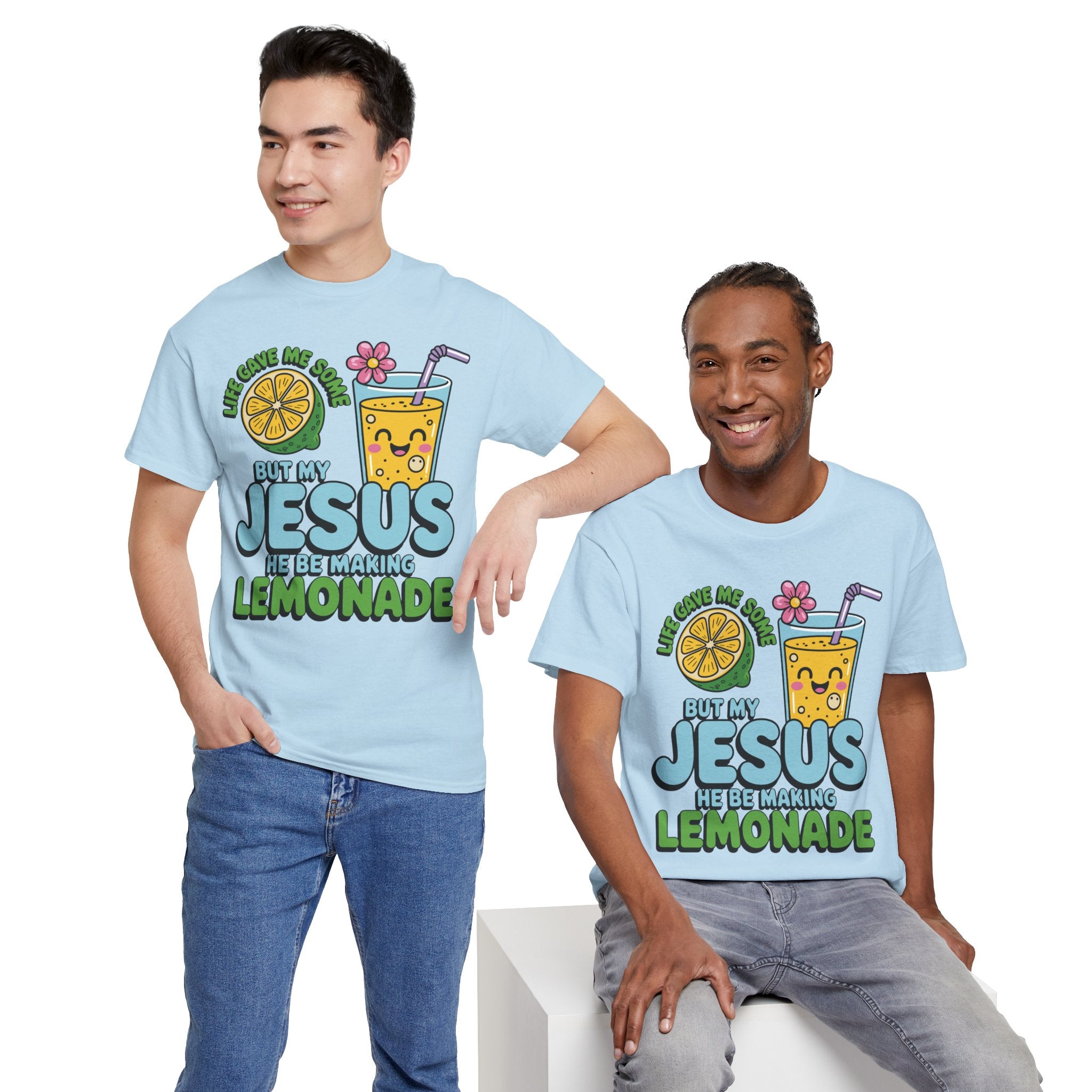 Christian Lemonade T‑Shirt — "Life Gave Me Some Lemons, My Jesus Makes Lemonade"Unisex Cotton Tee
