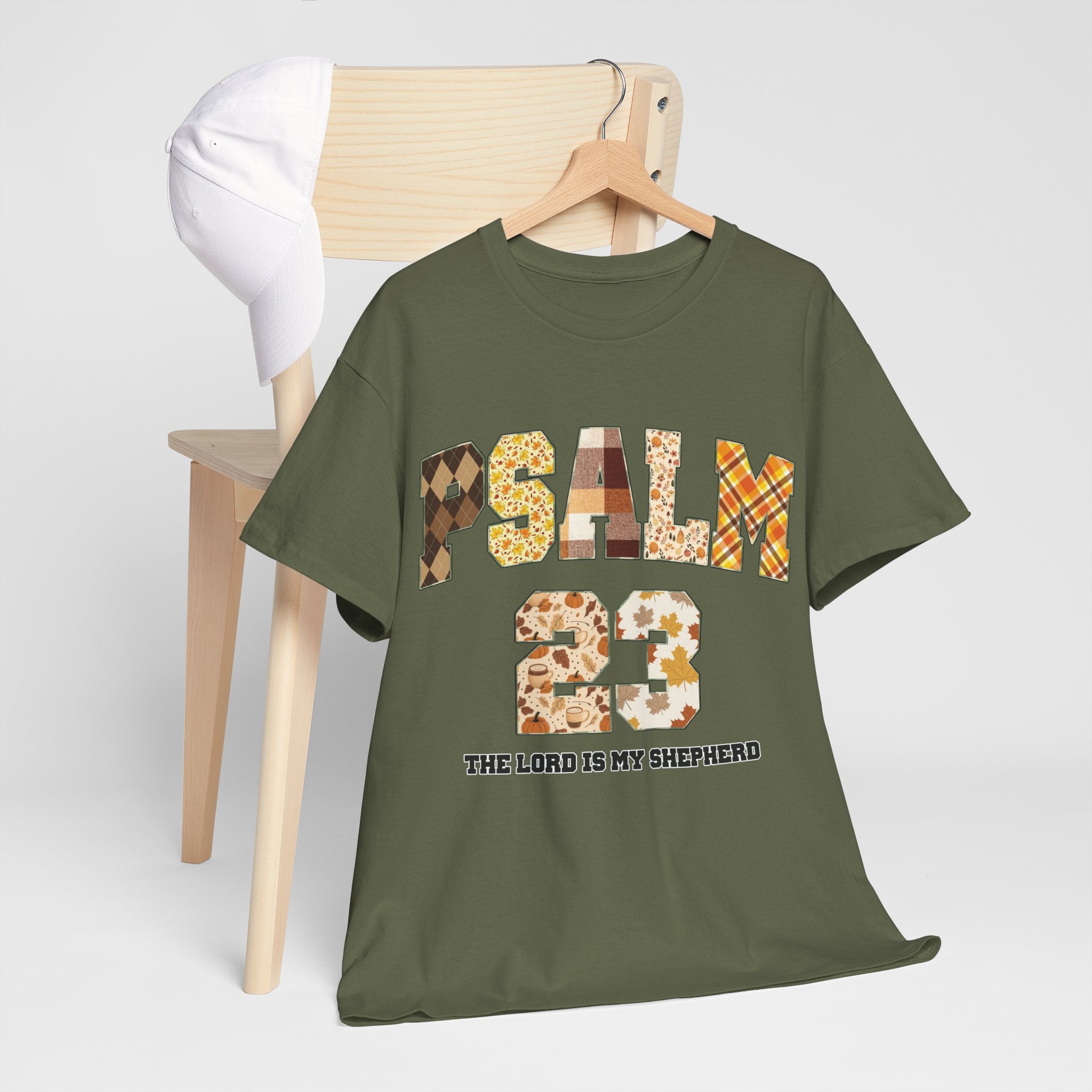 Psalm 23 Patchwork Unisex Cotton Tee