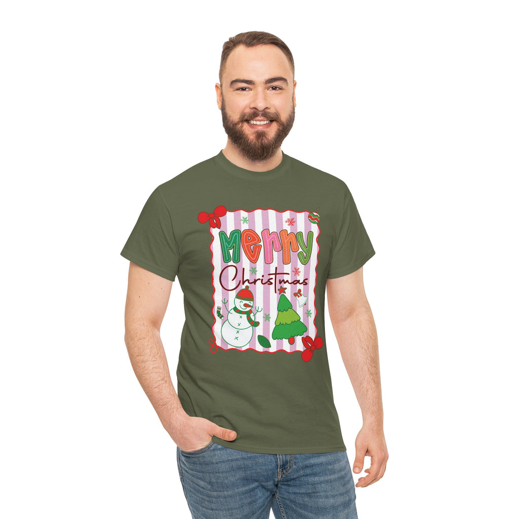 Christmas Snowman Unisex Cotton Tee