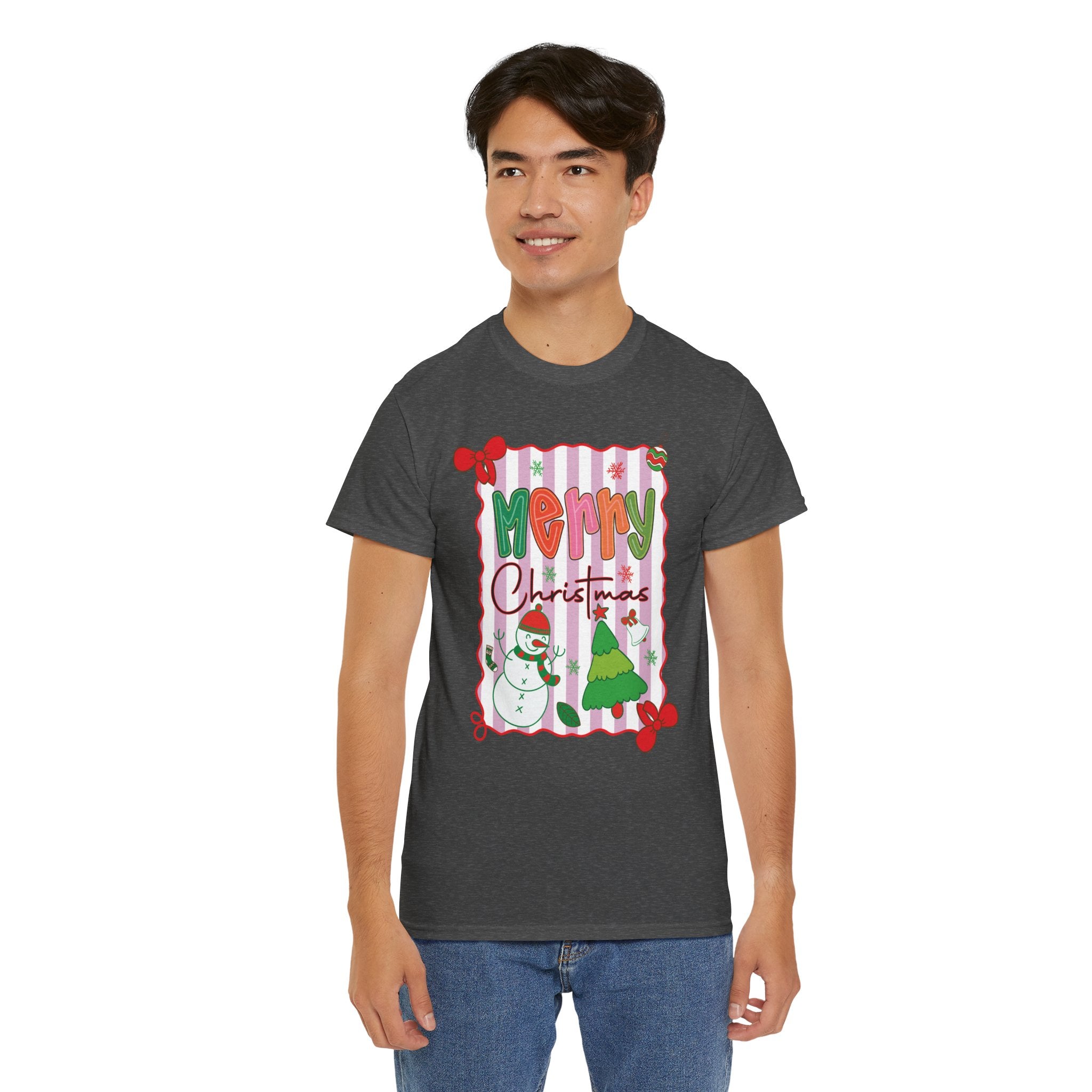 Christmas Snowman Unisex Cotton Tee