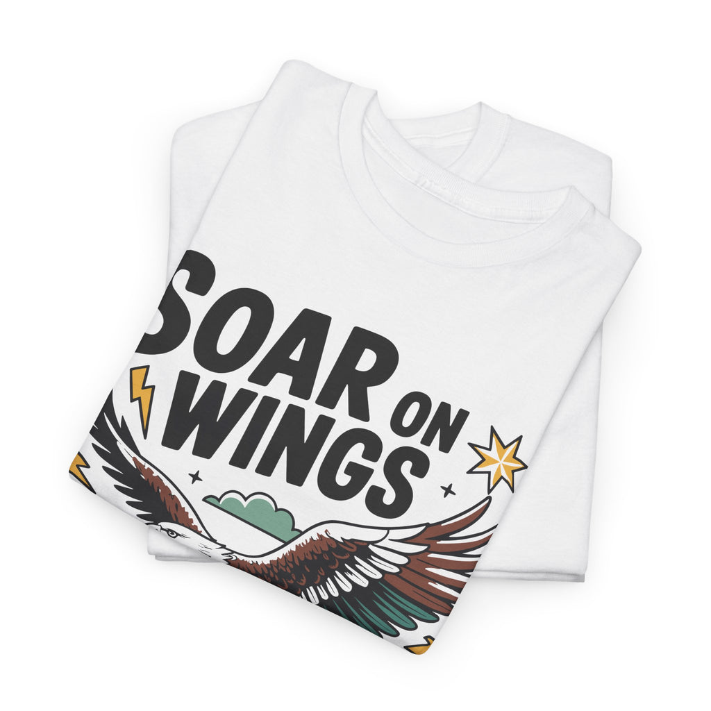 Isaiah 40:31 "Soar on Wings" Eagle Unisex Cotton T-Shirt