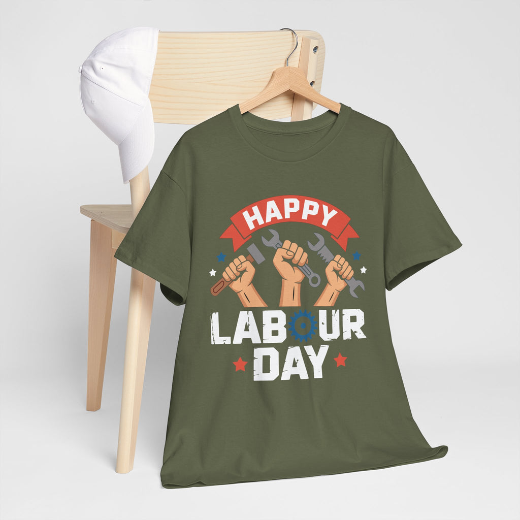 Happy US Labour Day Unisex Heavy Cotton T-Shirt