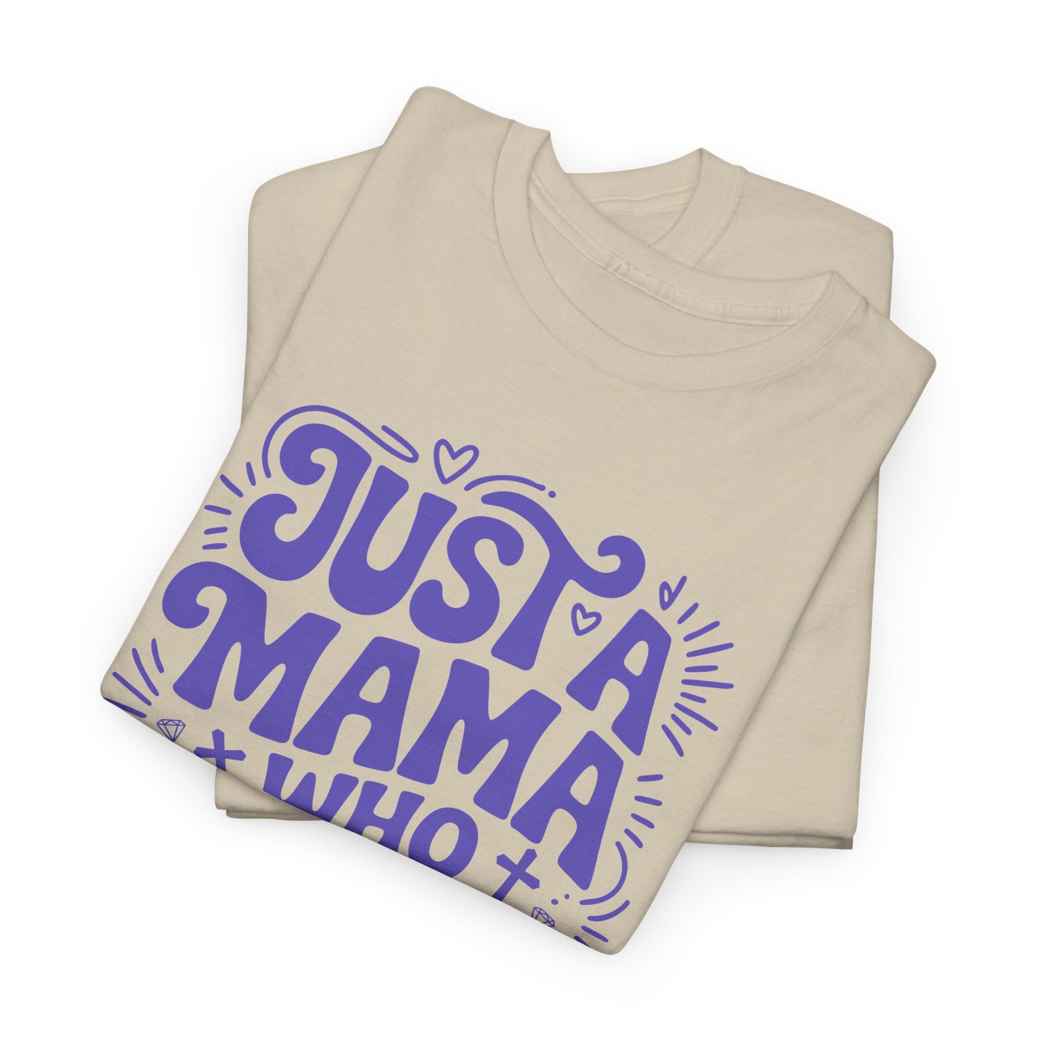 Mama Who Loves Jesus T-Shirt — Bright Green Bubbly Faith Unisex Cotton Tee