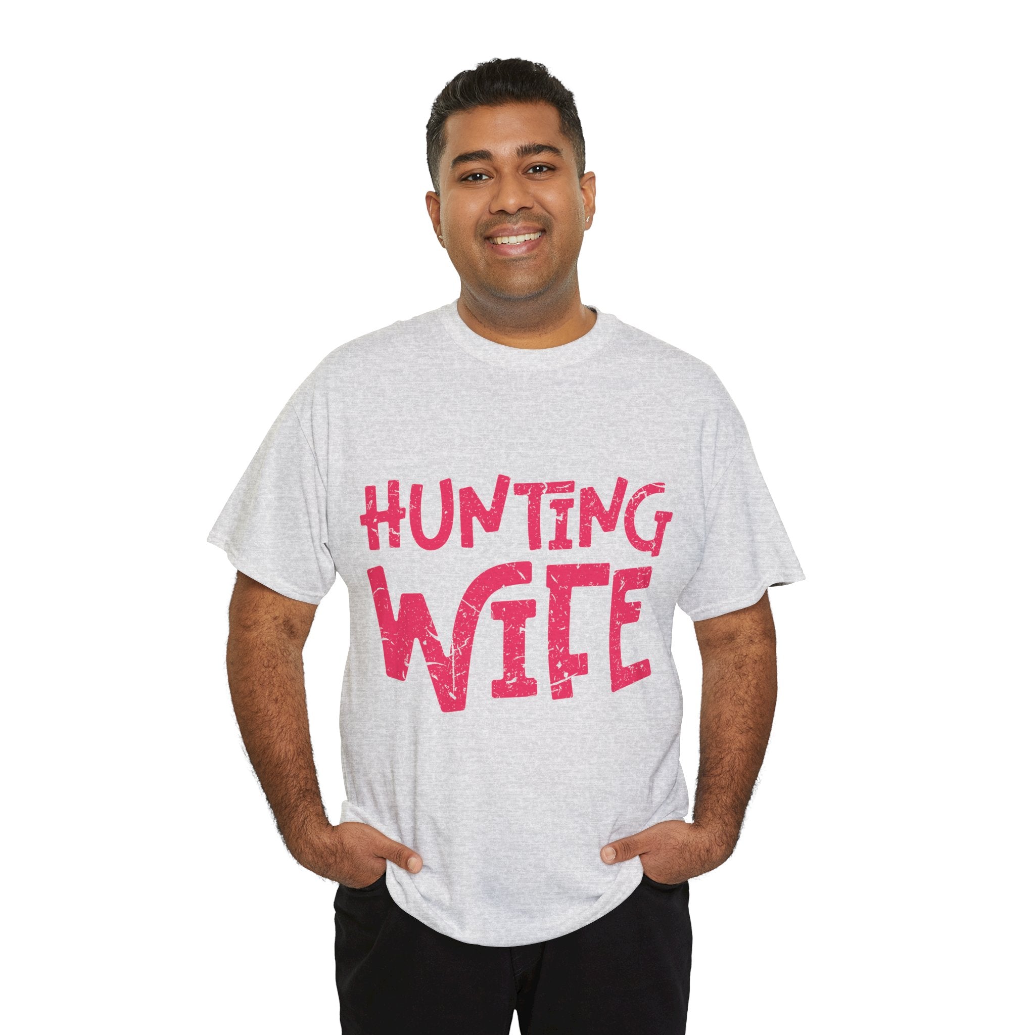 Hunting Season Vintage Badge T-Shirt — Rugged Orange Hunting Unisex Cotton Tee