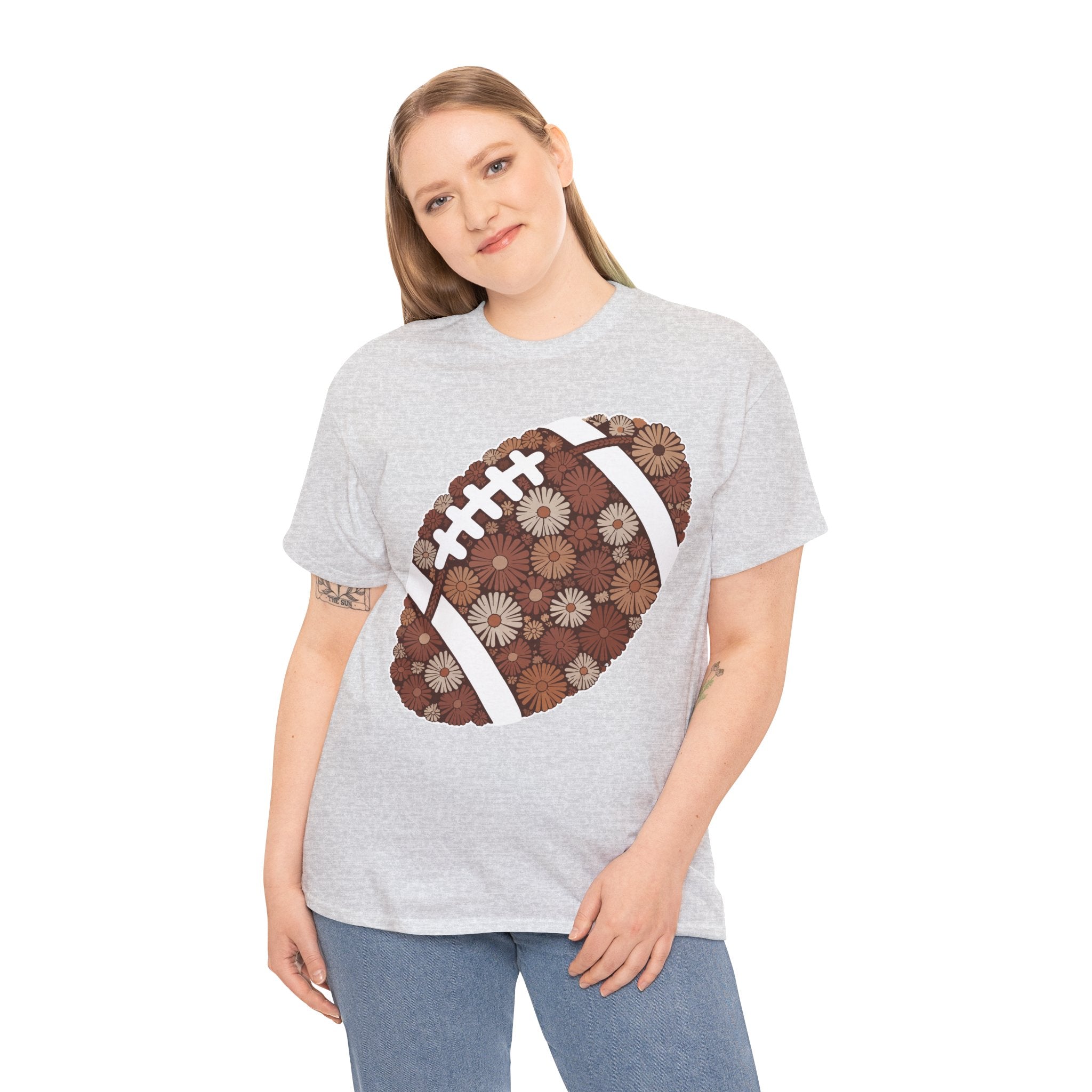 Game Day Touch Down Football Tee — Helmets, Flags & Cheer Icons Unisex Cotton Tee