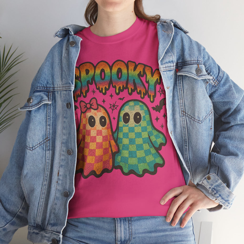 Spooky Pastel Ghosts Unisex Cotton Tee