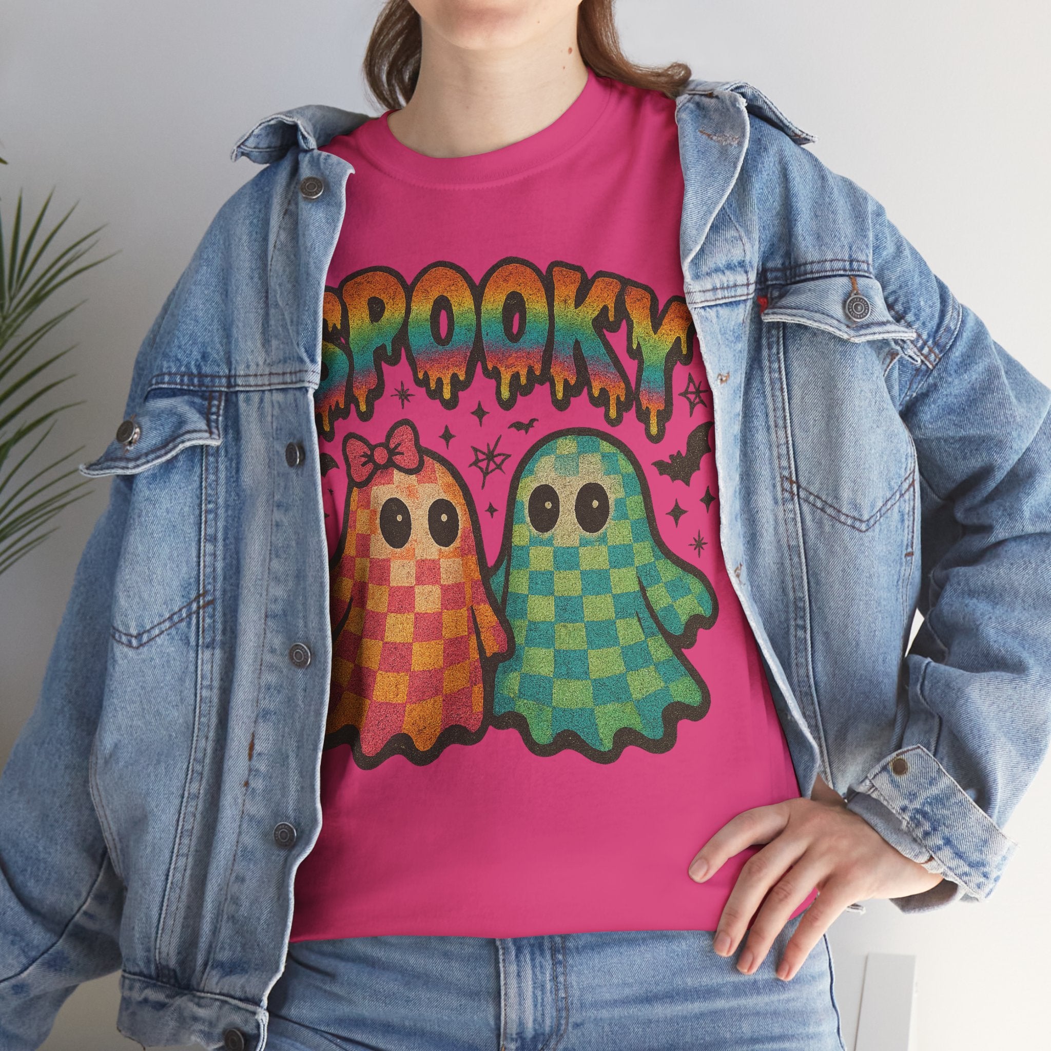 Spooky Pastel Ghosts Unisex Cotton Tee