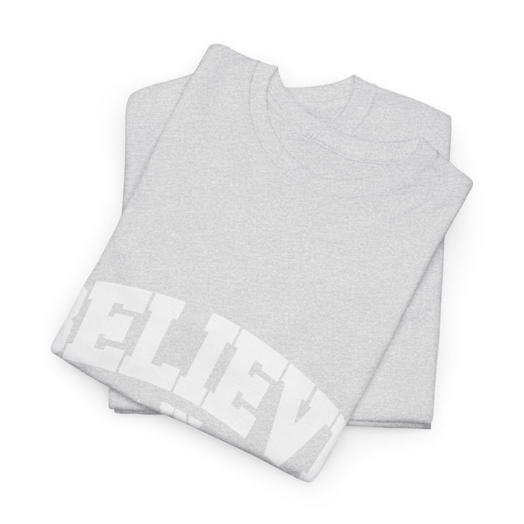 Believe in Yourself Varsity Unisex Cotton Tee