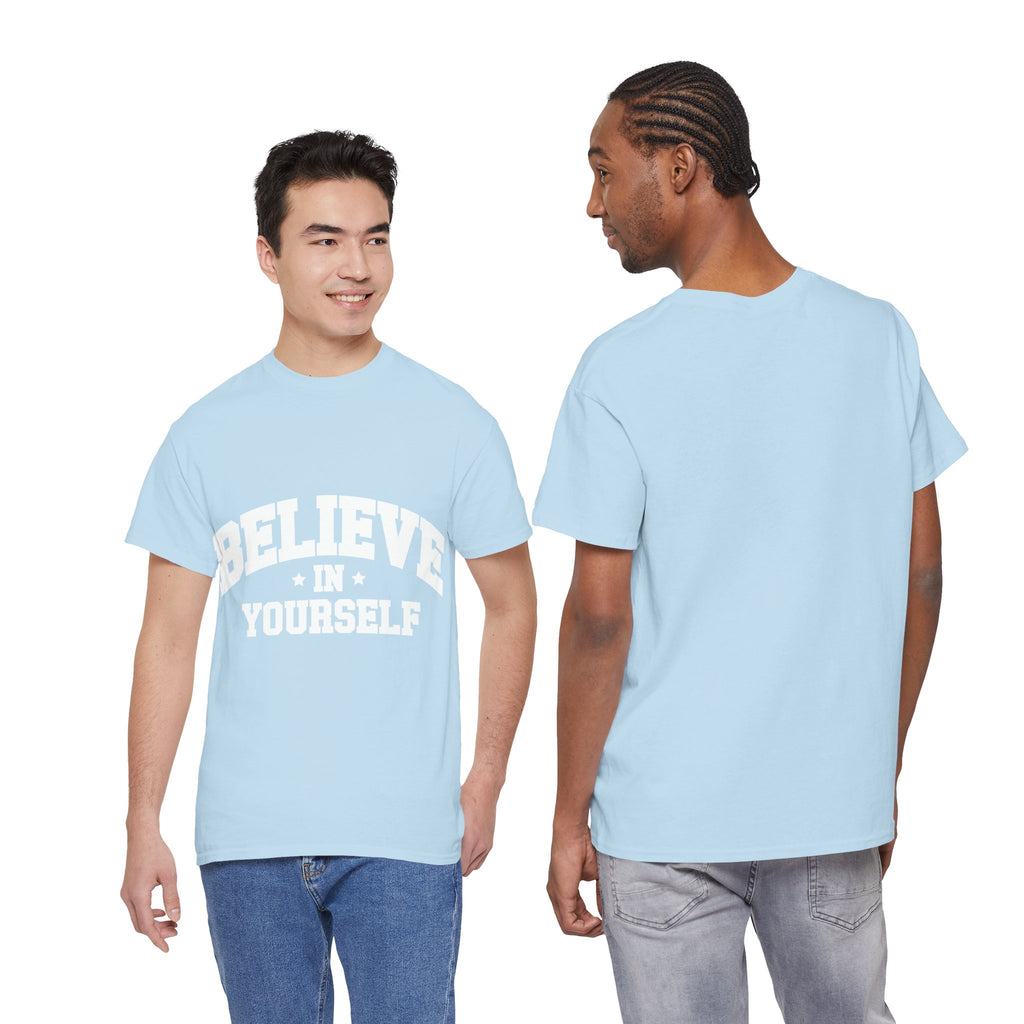 Believe in Yourself Varsity Unisex Cotton Tee