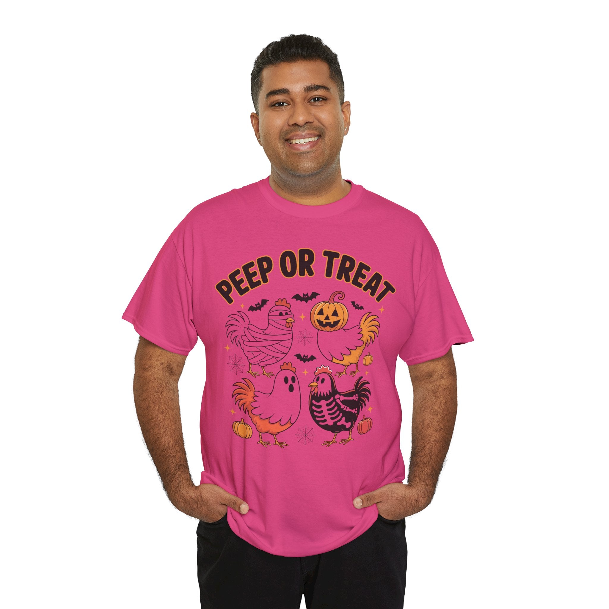 Peep or Treat Halloween Unisex Cotton Tee