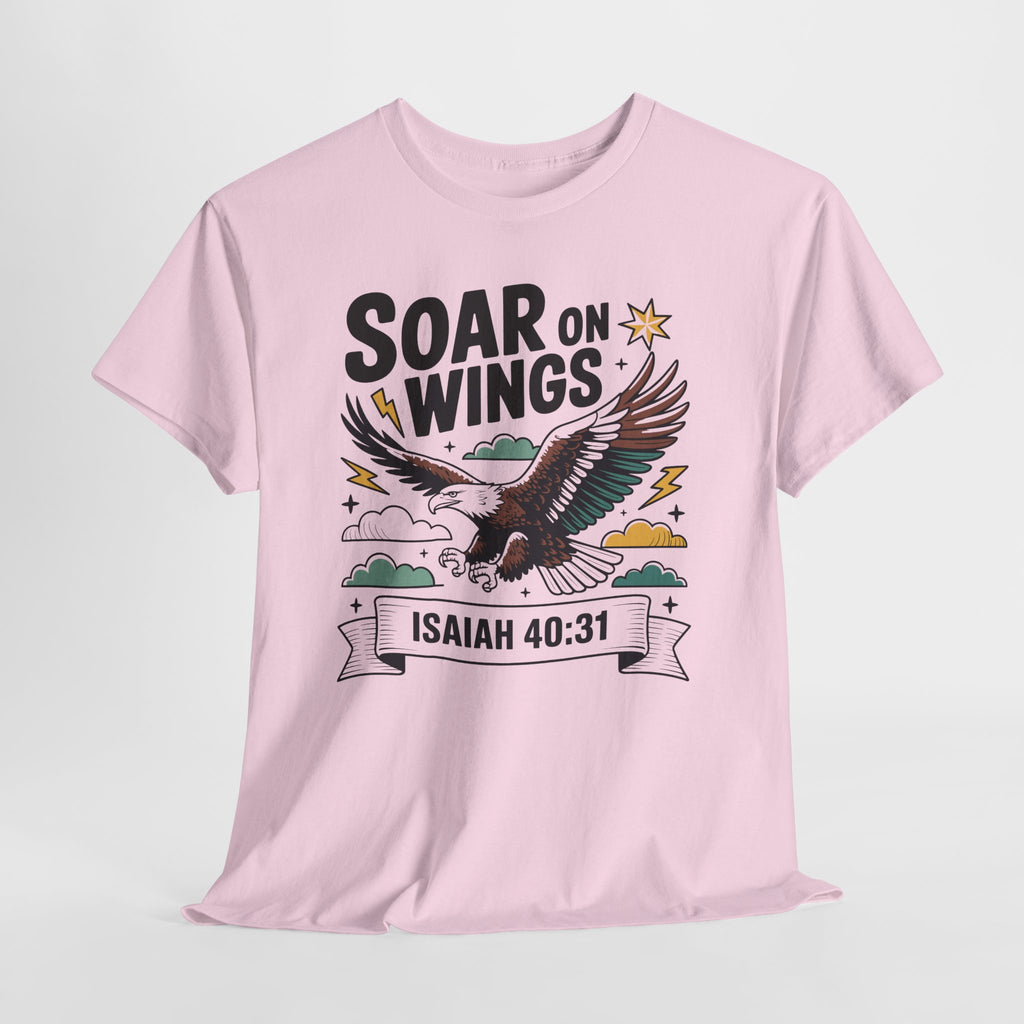 Isaiah 40:31 "Soar on Wings" Eagle Unisex Cotton T-Shirt